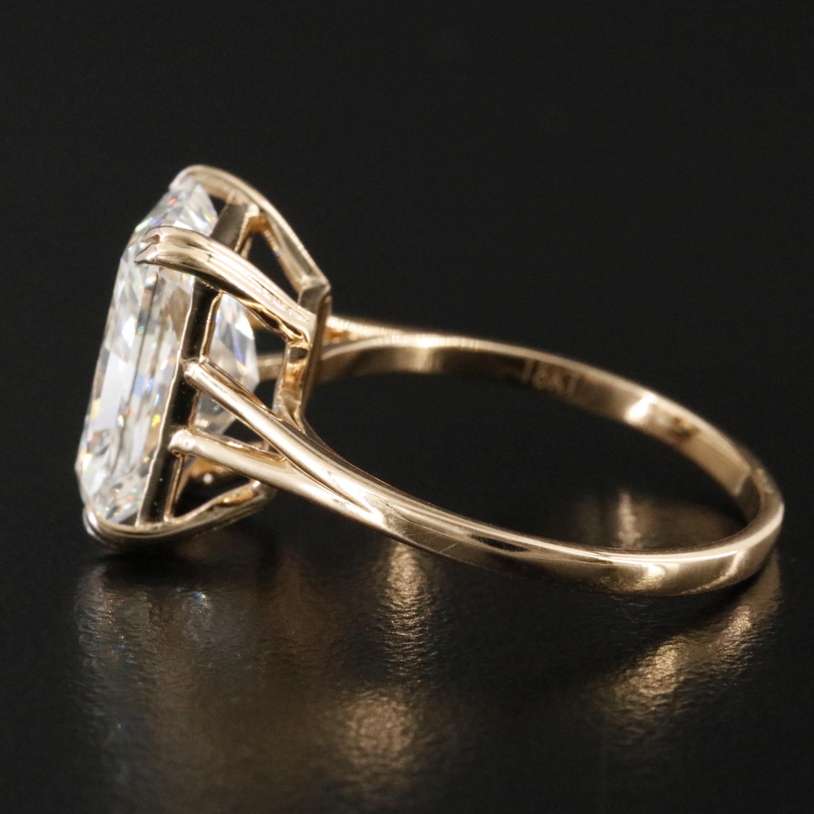 18K 5.06 CTW Lab Grown Diamond Ring with IGI Report