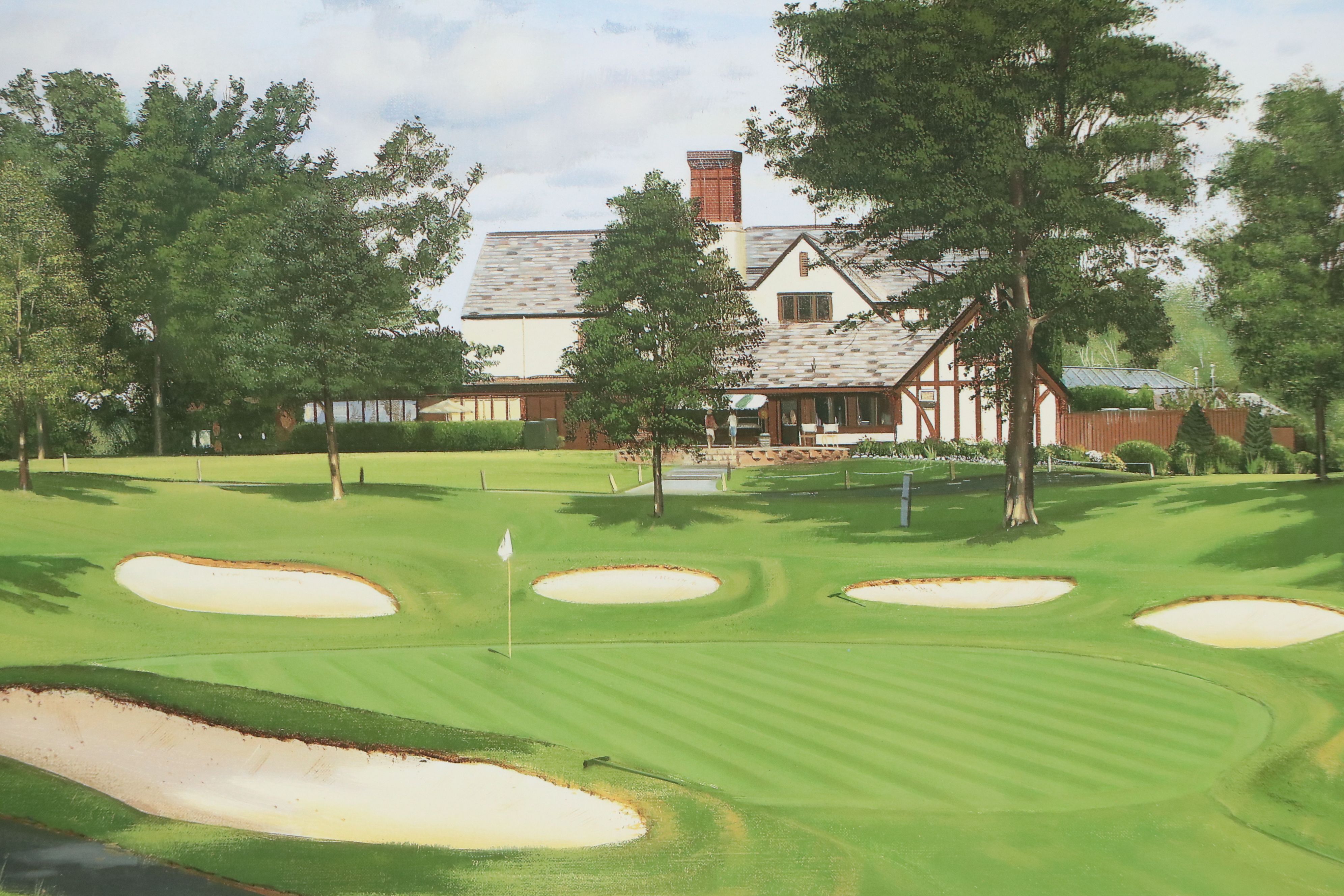 Graeme W. Baxter Offset Lithograph "Ryder Cup, Oak Hill: The 13th Green," 1995