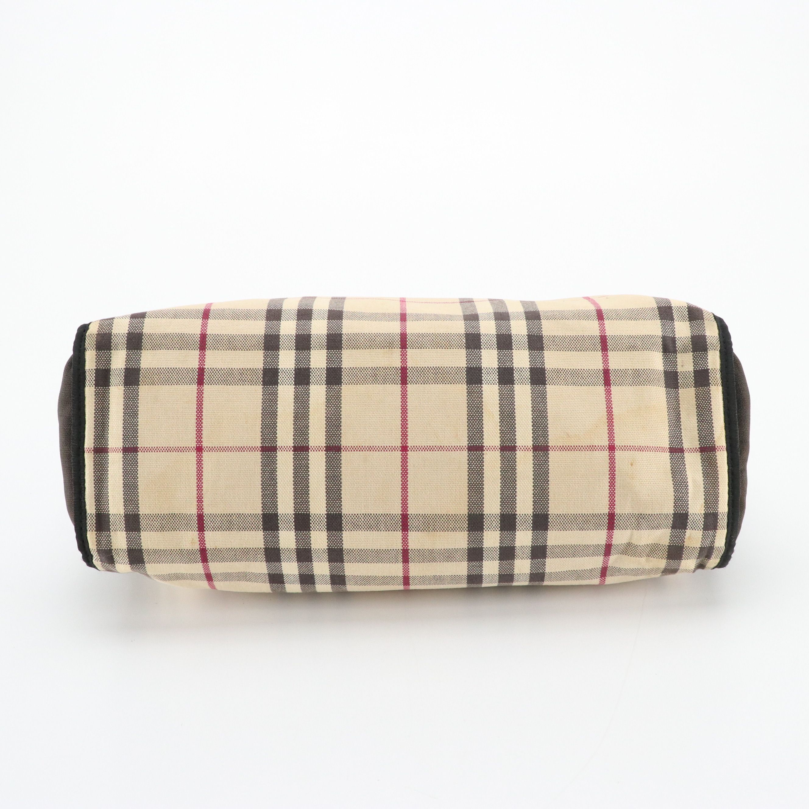 Burberry Nova Check Canvas Tote Bag