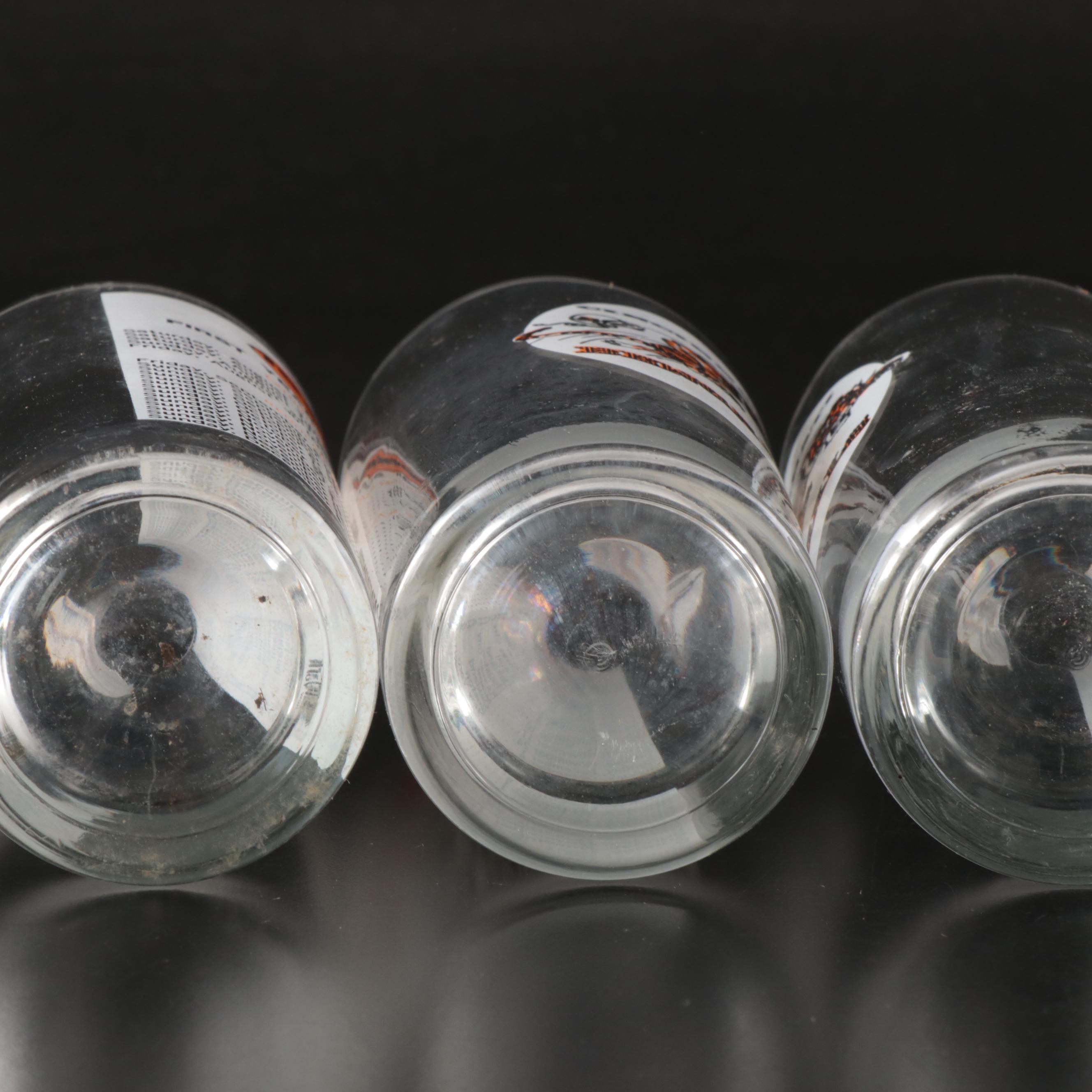 Cincinnati Bengals 1968 First Year Schedule Glass Tumblers