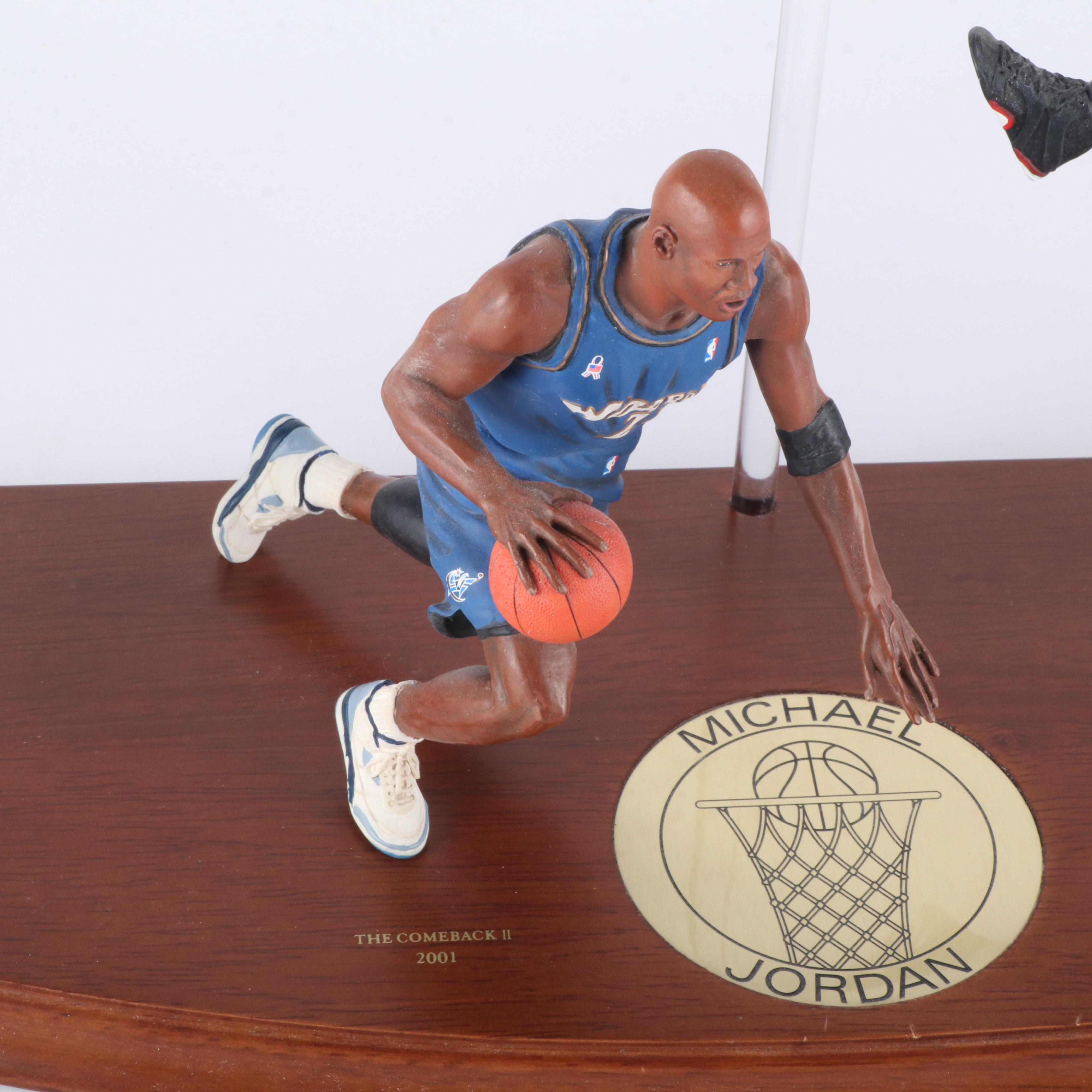 Michael Jordan Danbury Mint "Lifetime of Achievement" Figures with Display
