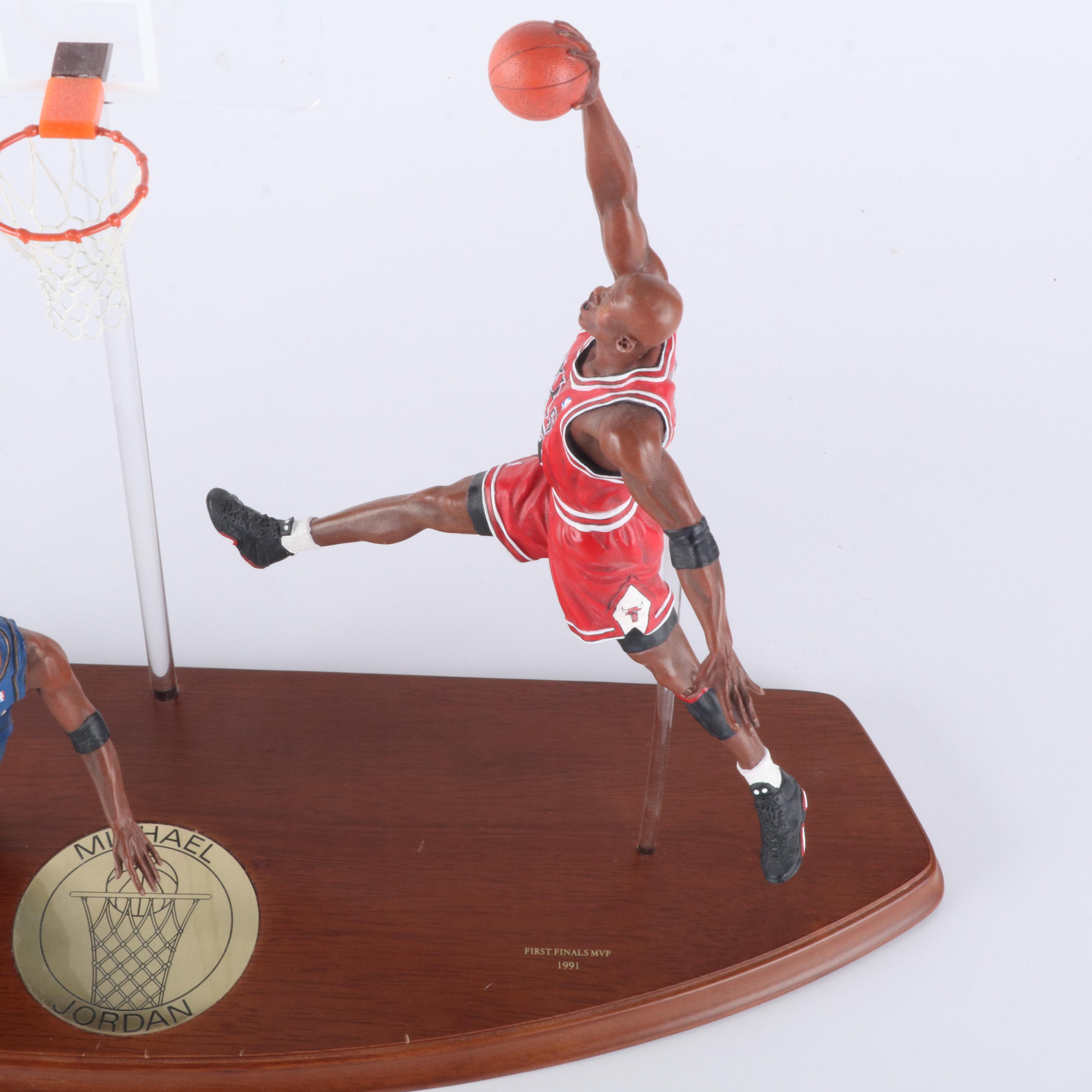 Michael Jordan Danbury Mint "Lifetime of Achievement" Figures with Display