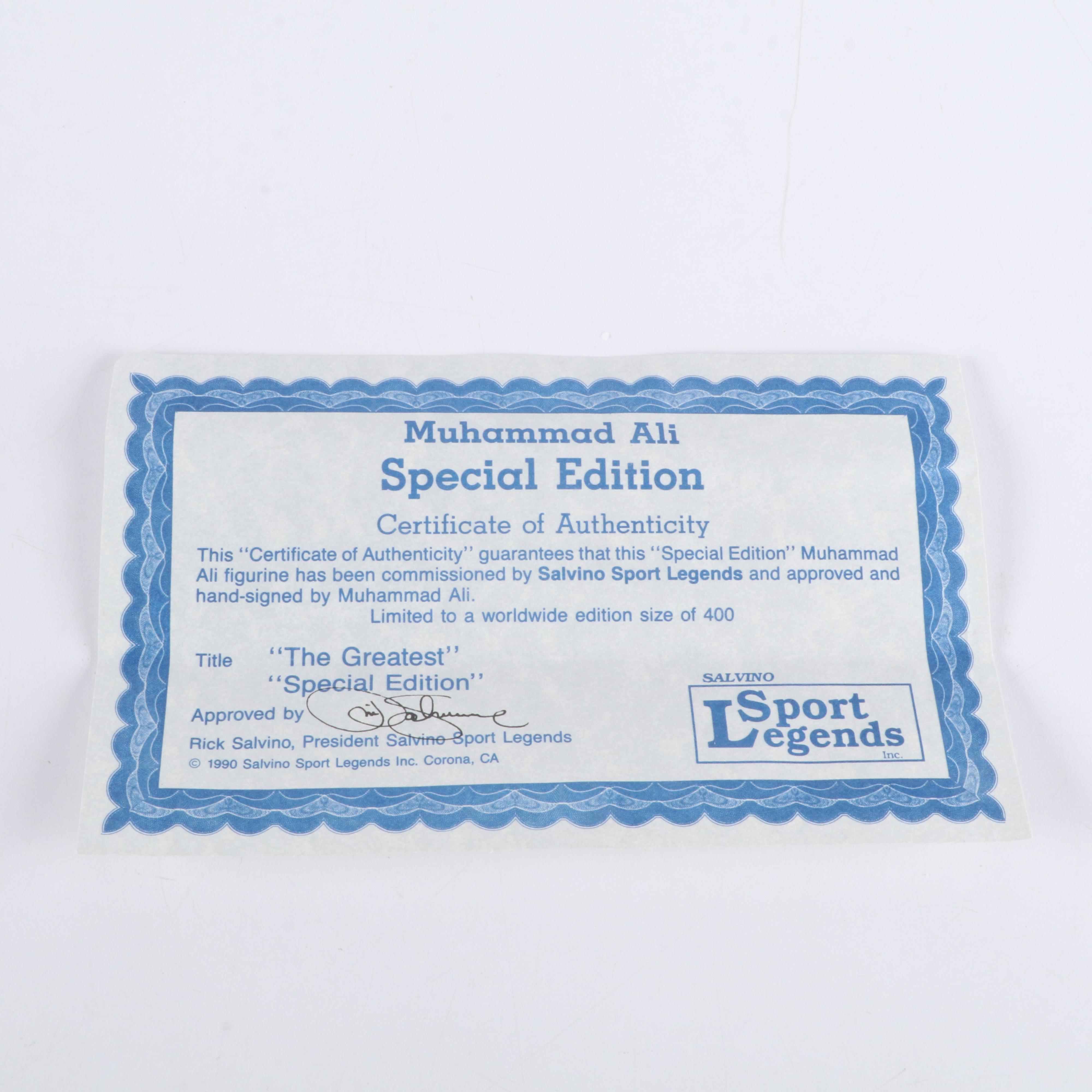 Salvino Muhammad Ali Signed Sport Legends Limited Edition Boxing Figurine