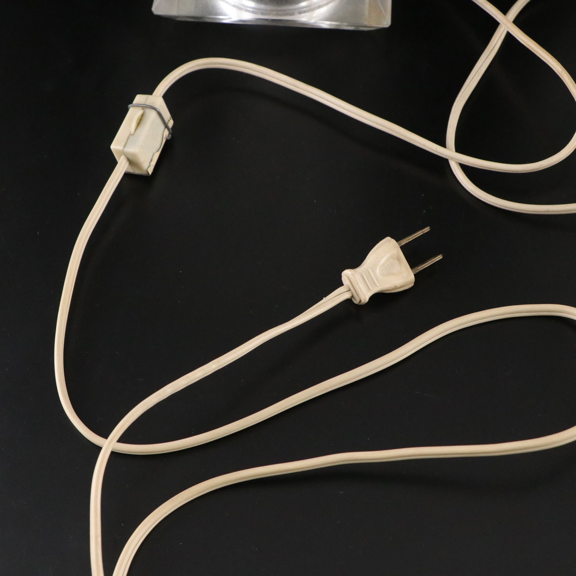 Mantle Luster Lamps with Etched Hurricanes Glass and Crystal Prisms