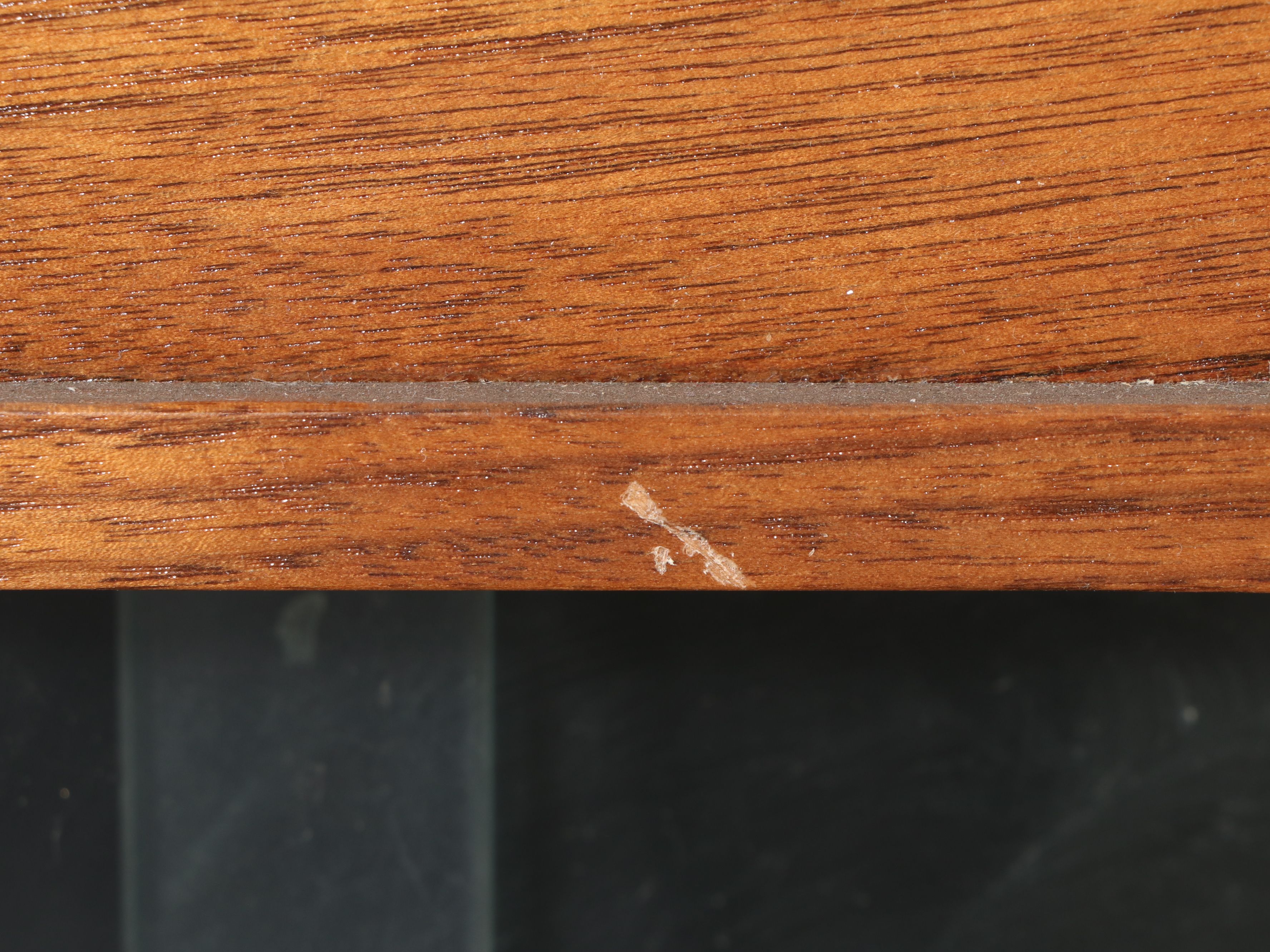 Edwardian Style Glass Front and Walnut Finish Display Cabinet