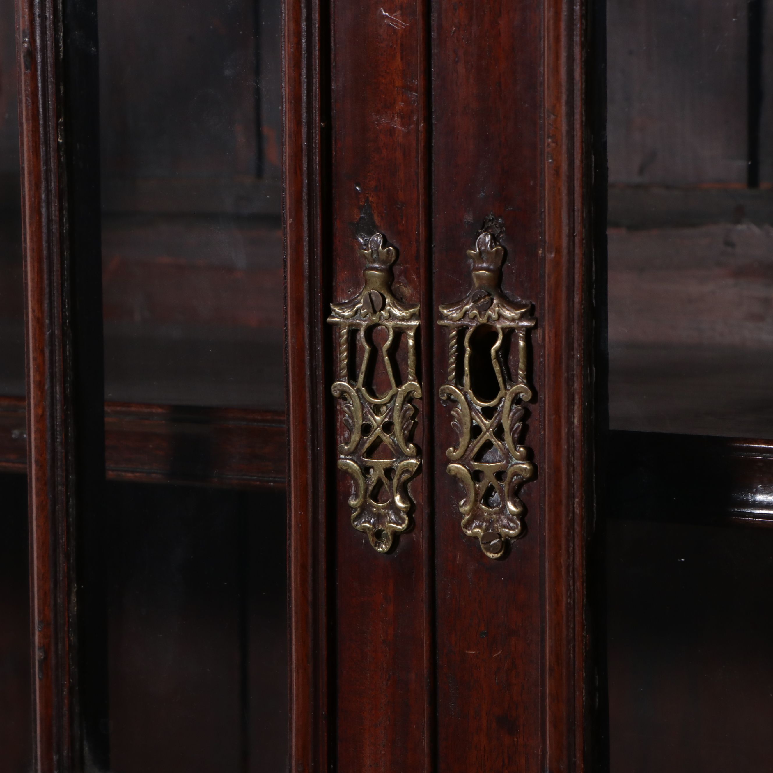 Chippendale Style Mahogany Secretary Desk with Bookcase Top