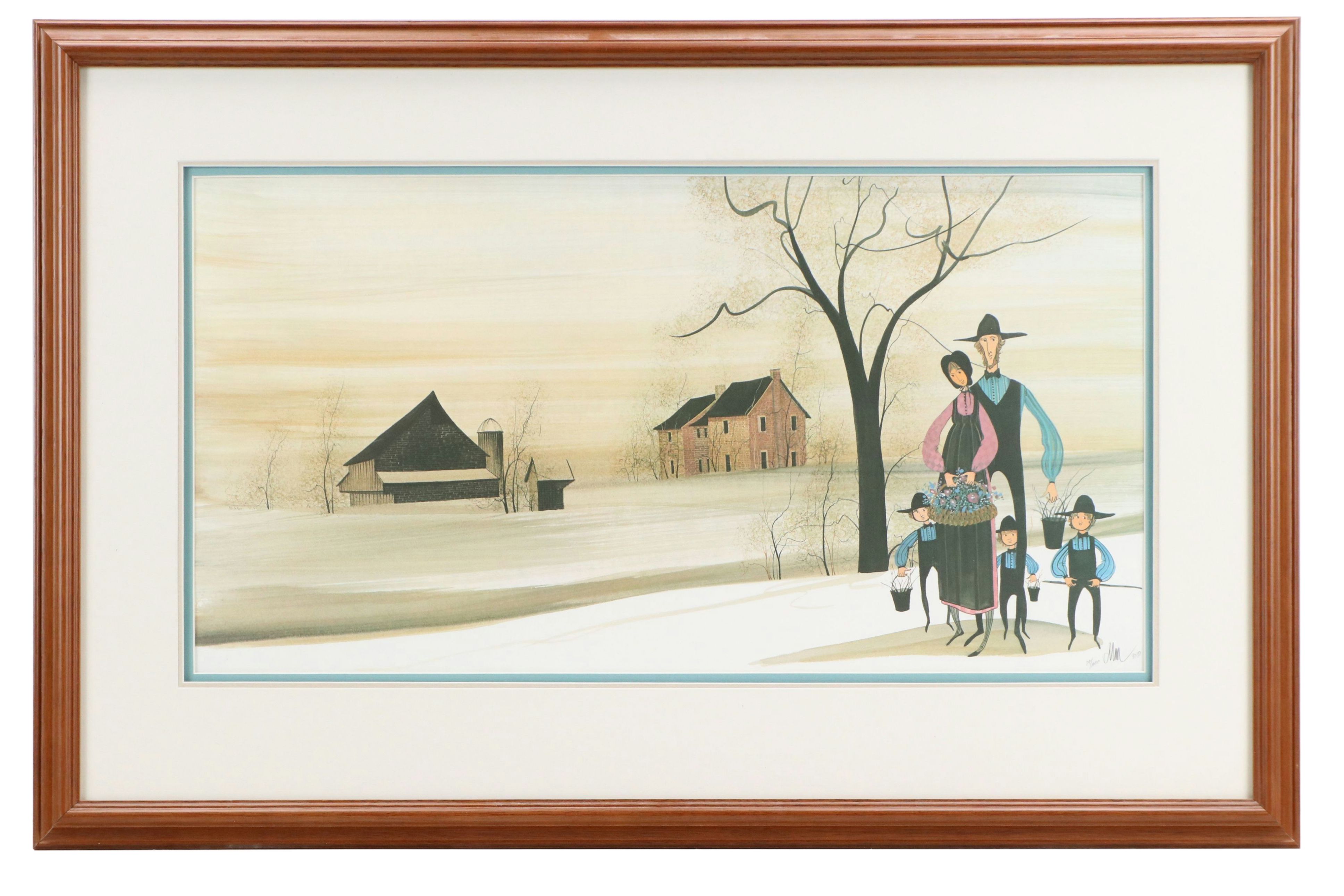 Patricia Buckley-Moss Offset Lithographs "Prairie Family" and More