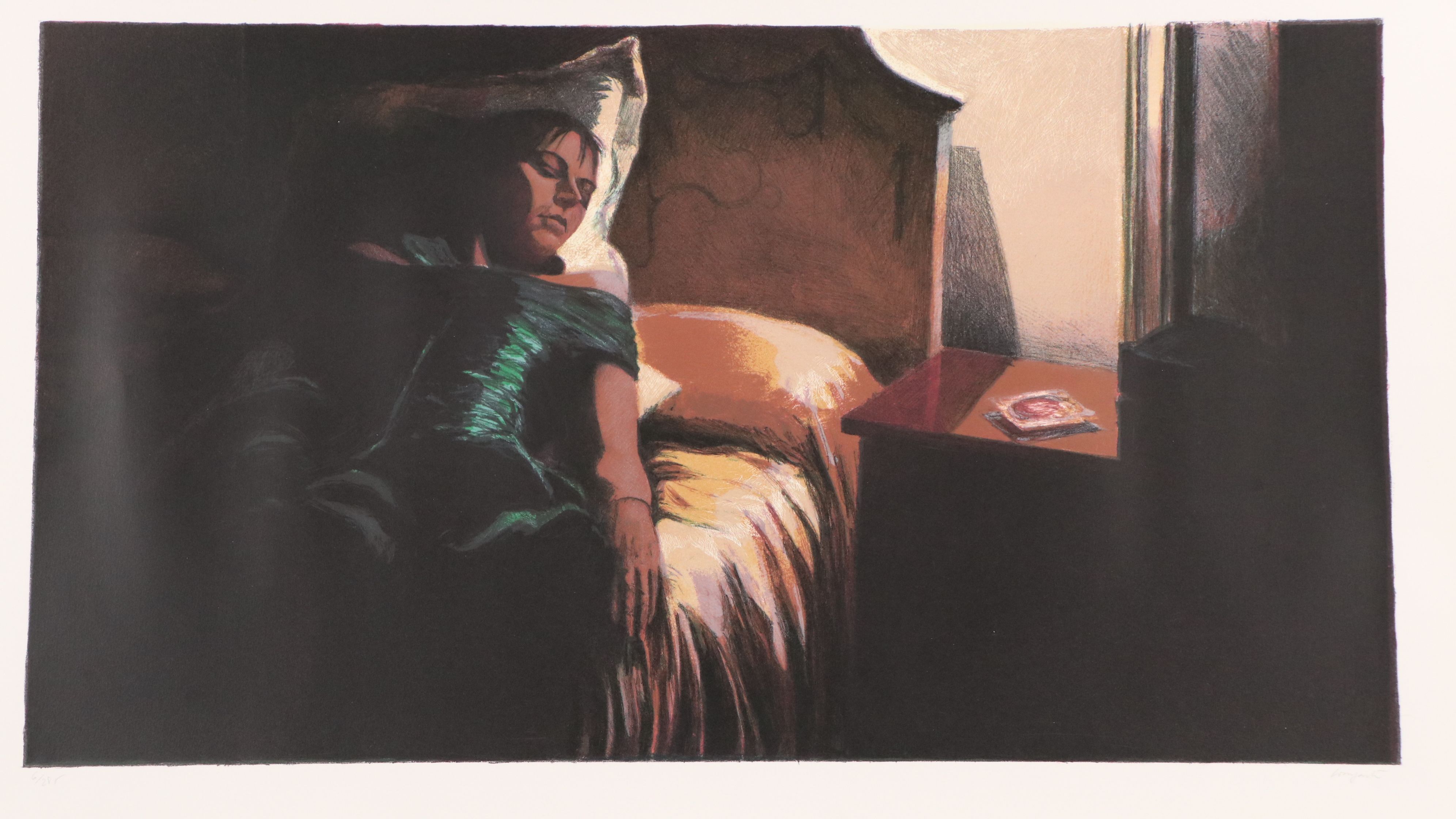 Ramon Lombarte Color Lithograph "At the Ritz #14," 1980s