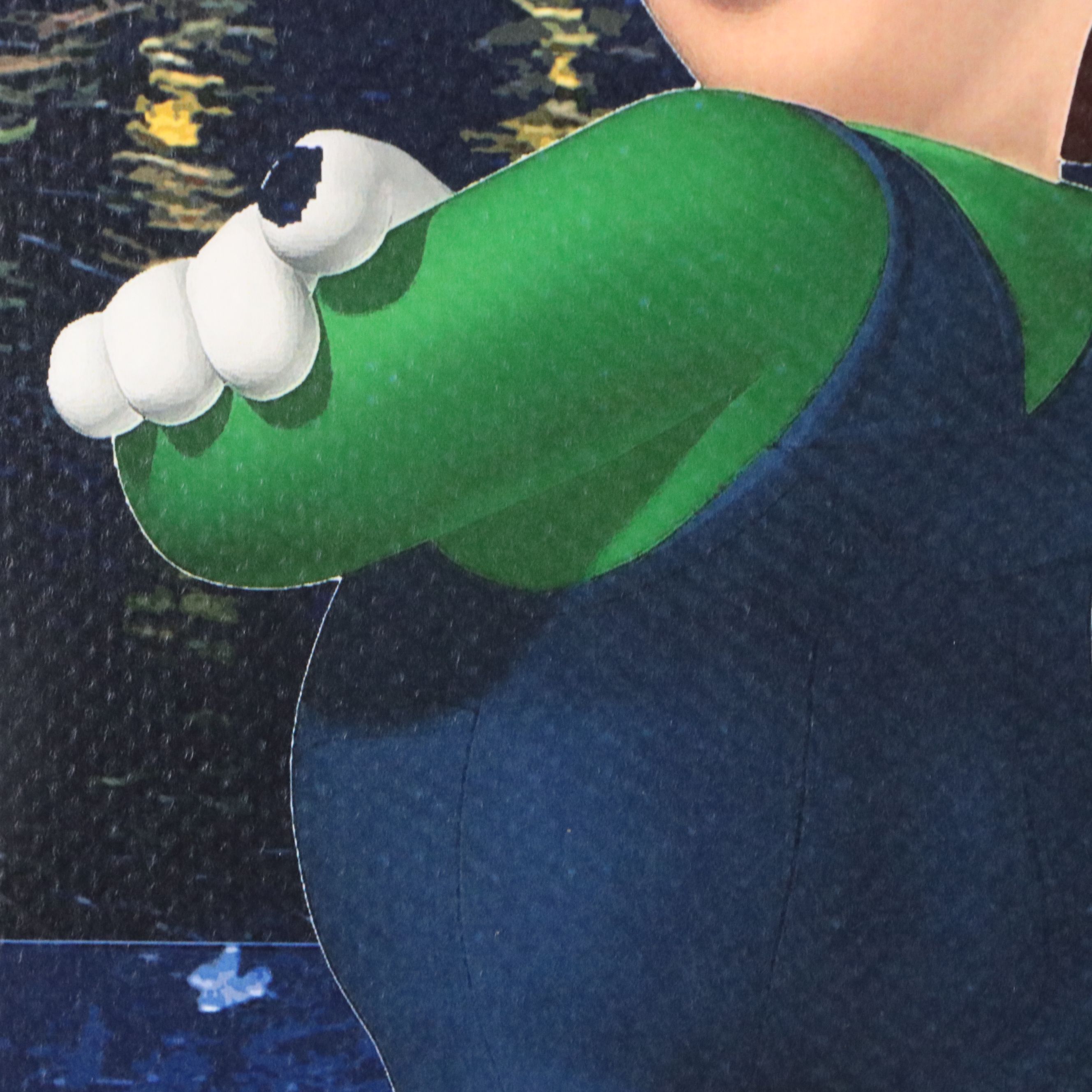 Death NYC Pop Art Digital Print Homage to Mario Bros x Starry Night, 2020