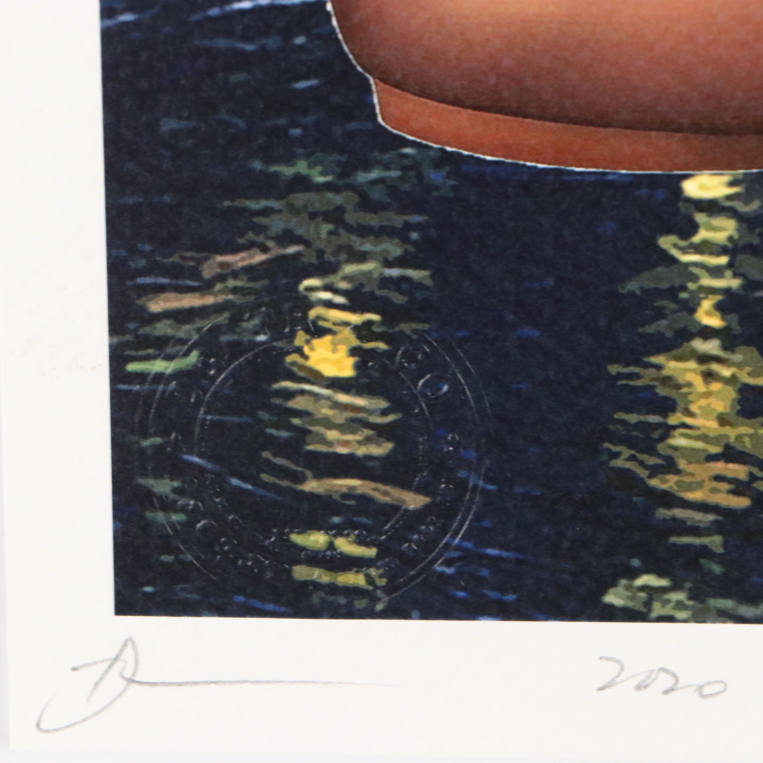 Death NYC Pop Art Digital Print Homage to Mario Bros x Starry Night, 2020