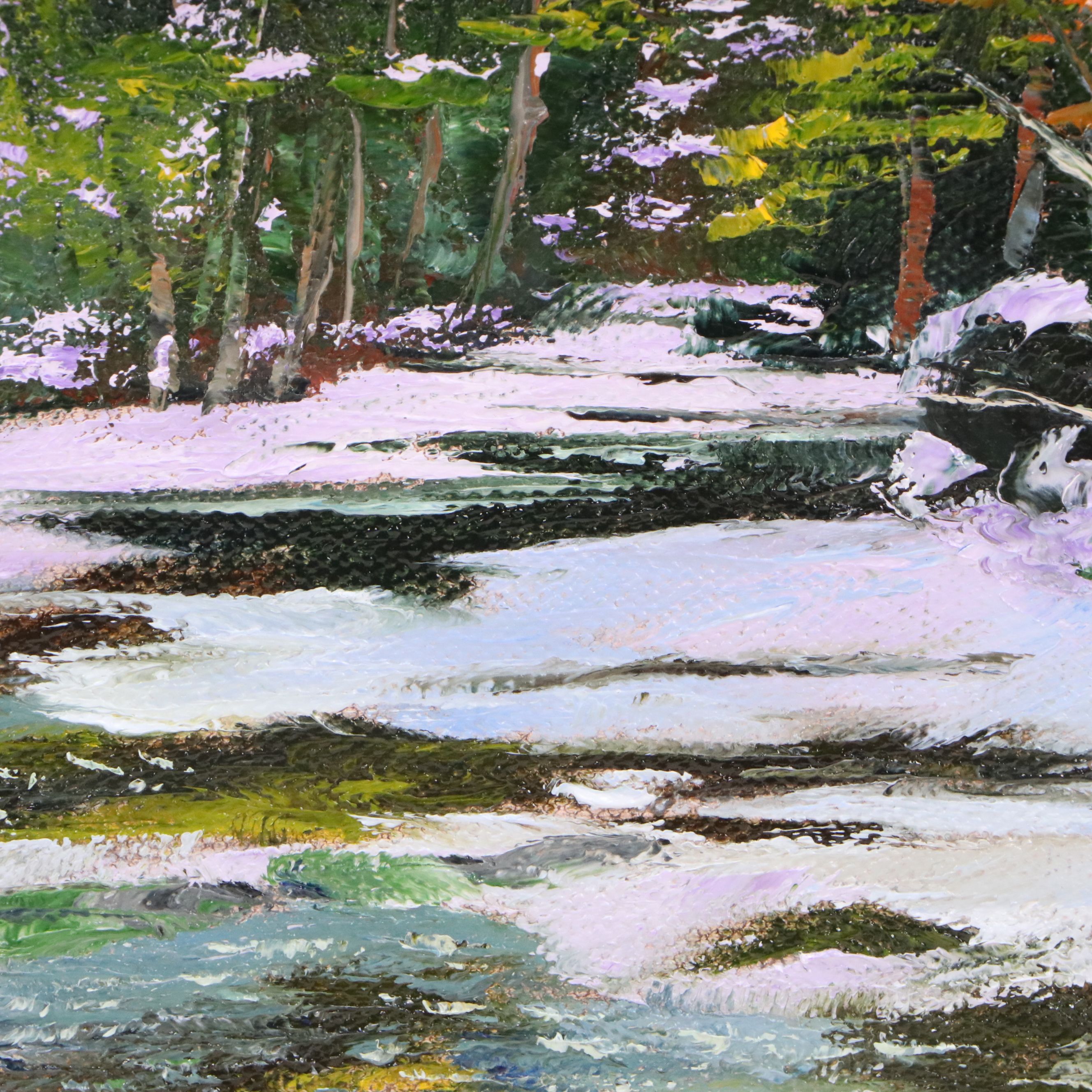 James Baldoumas Oil Painting "Winter Stream," 2025