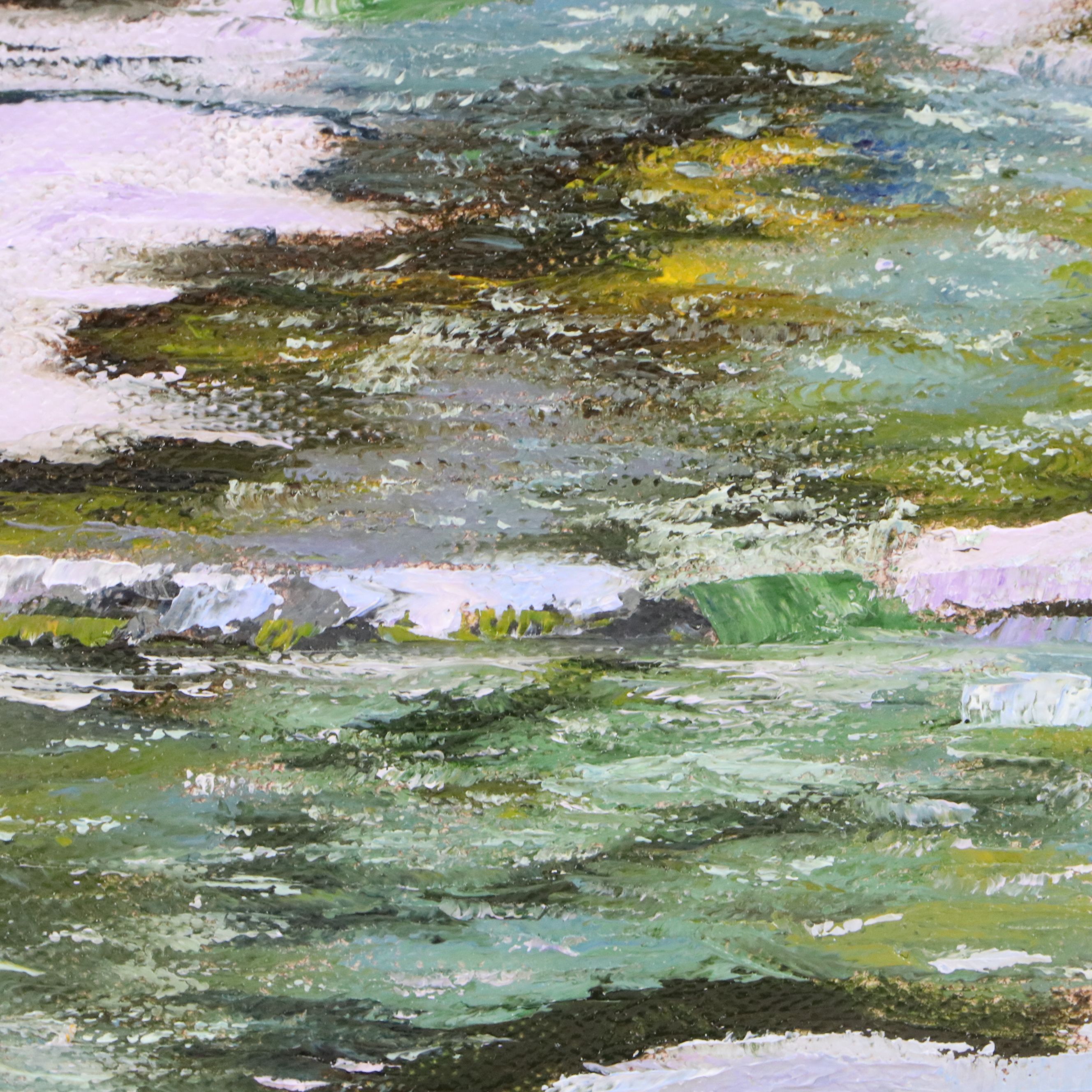 James Baldoumas Oil Painting "Winter Stream," 2025