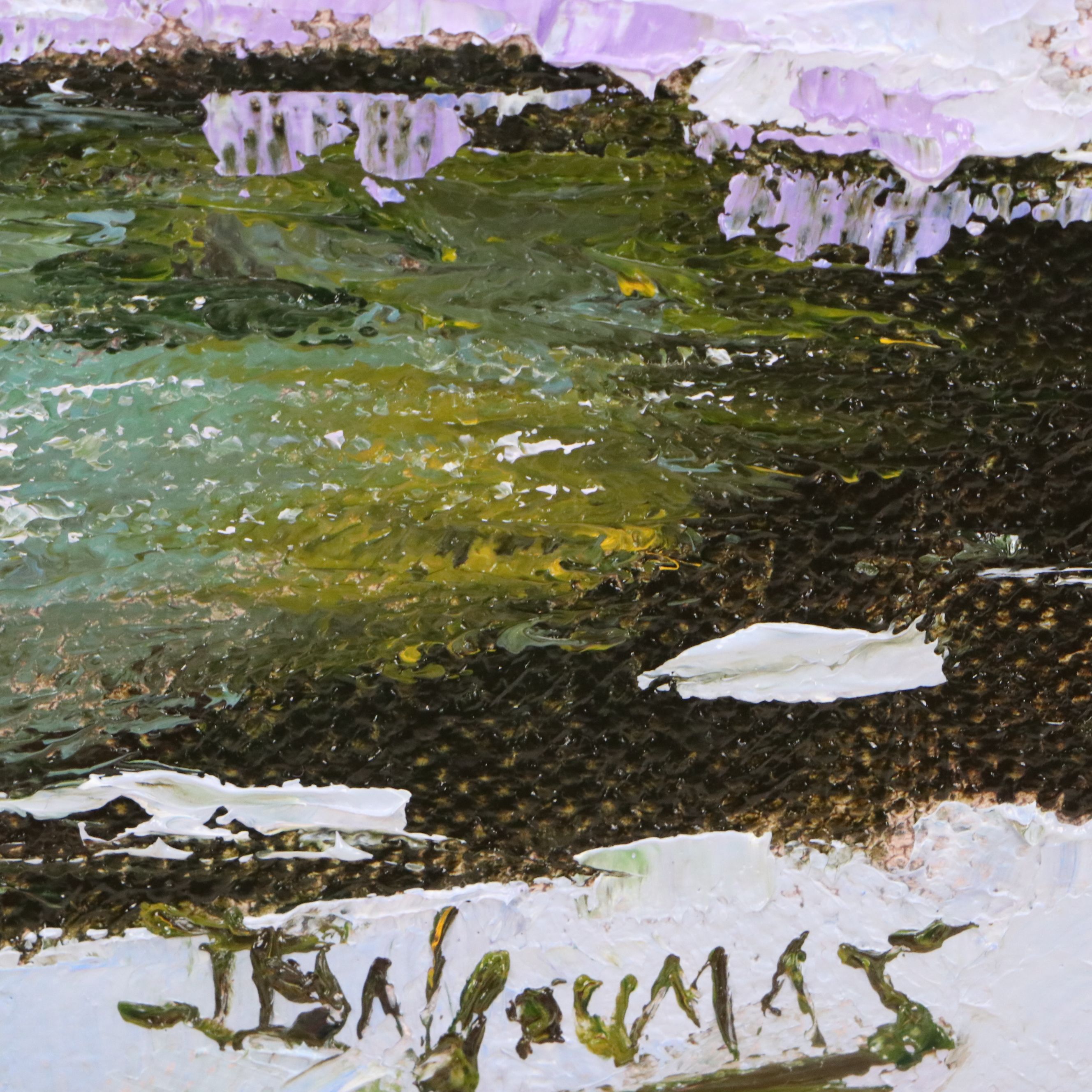 James Baldoumas Oil Painting "Winter Stream," 2025