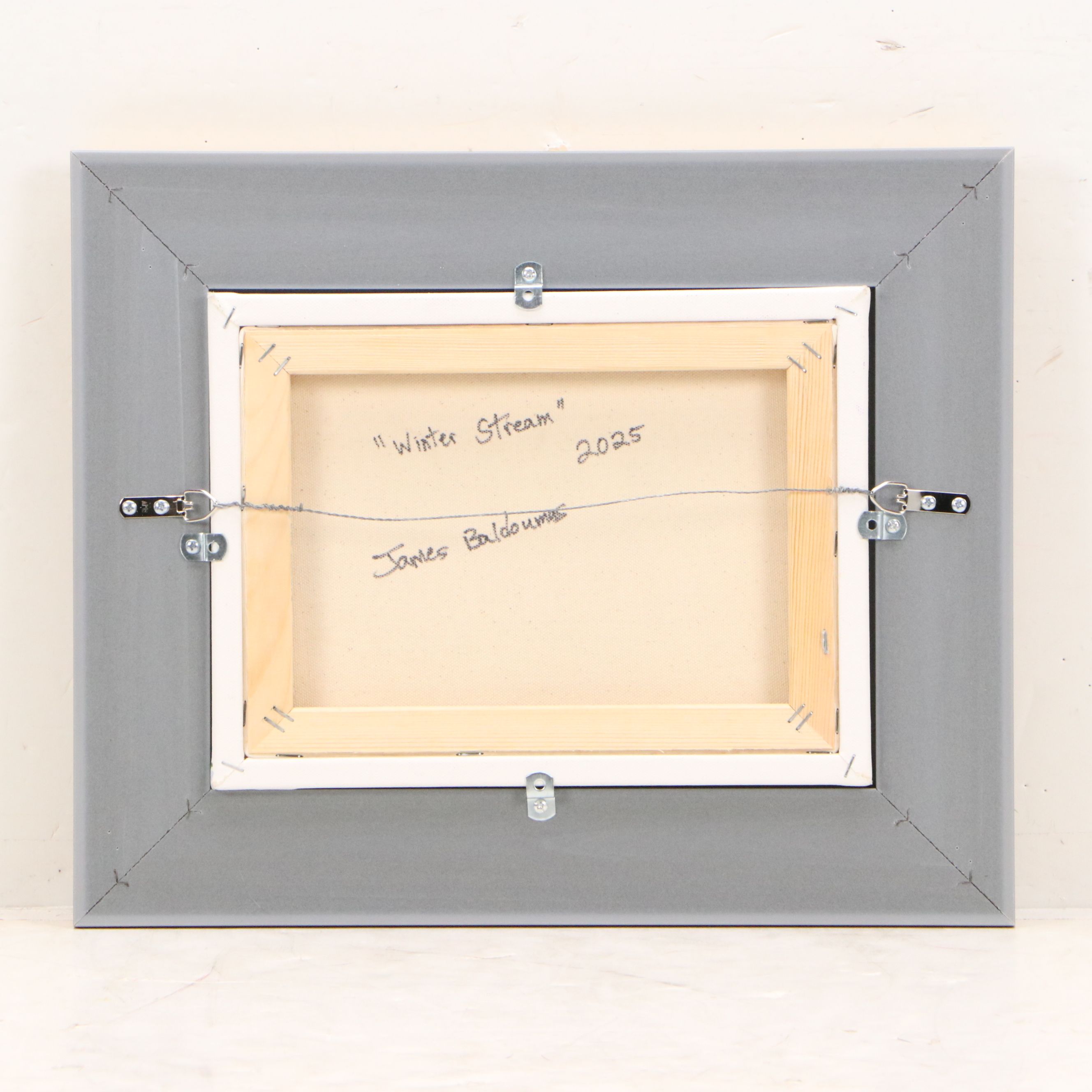 James Baldoumas Oil Painting "Winter Stream," 2025