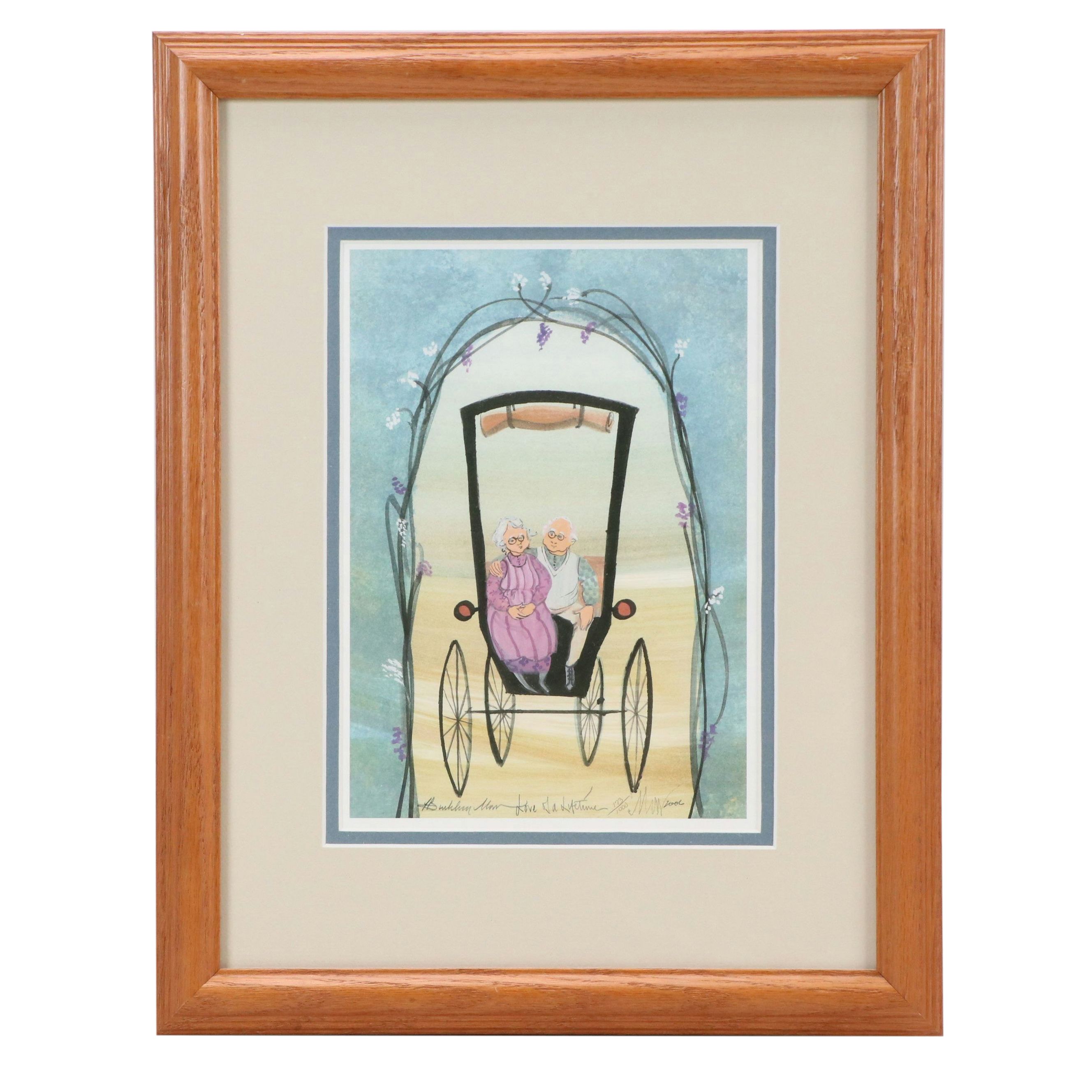 Patricia Buckley-Moss Offset Lithographs "Prairie Family" and More