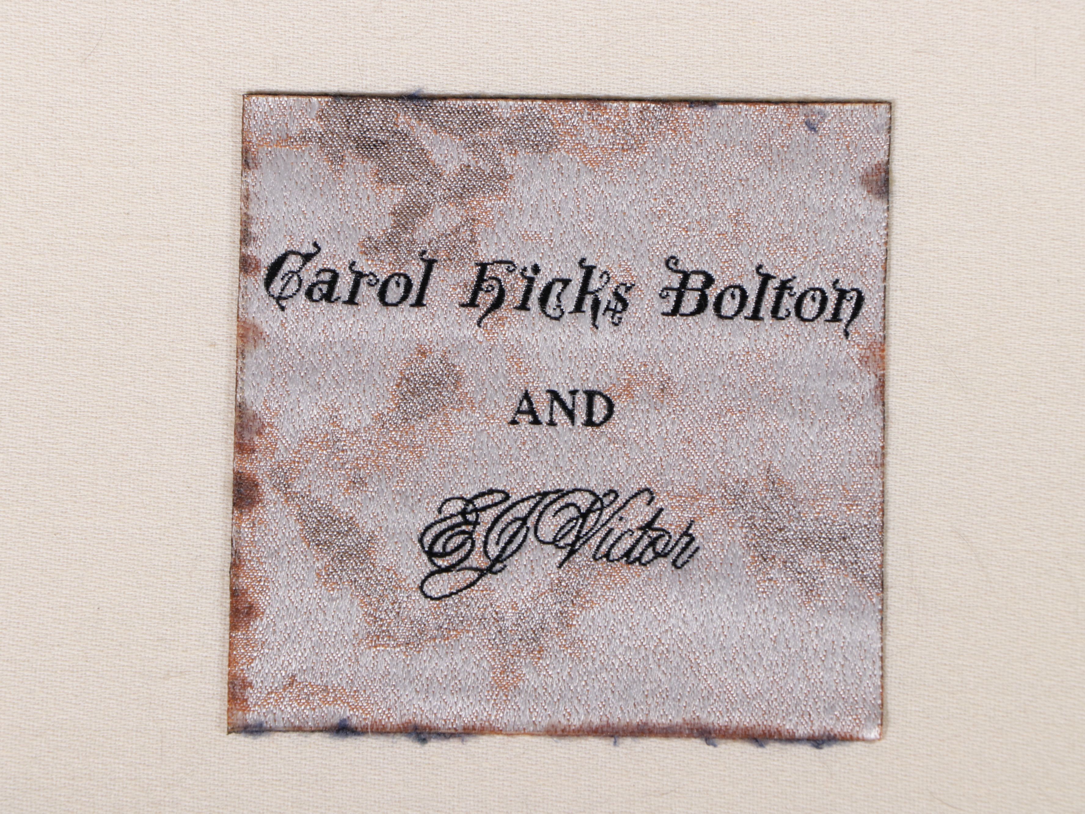 Carol Hick Bolton and EJ Victor Upholstered Victorian Style Barrel-Back Chairs