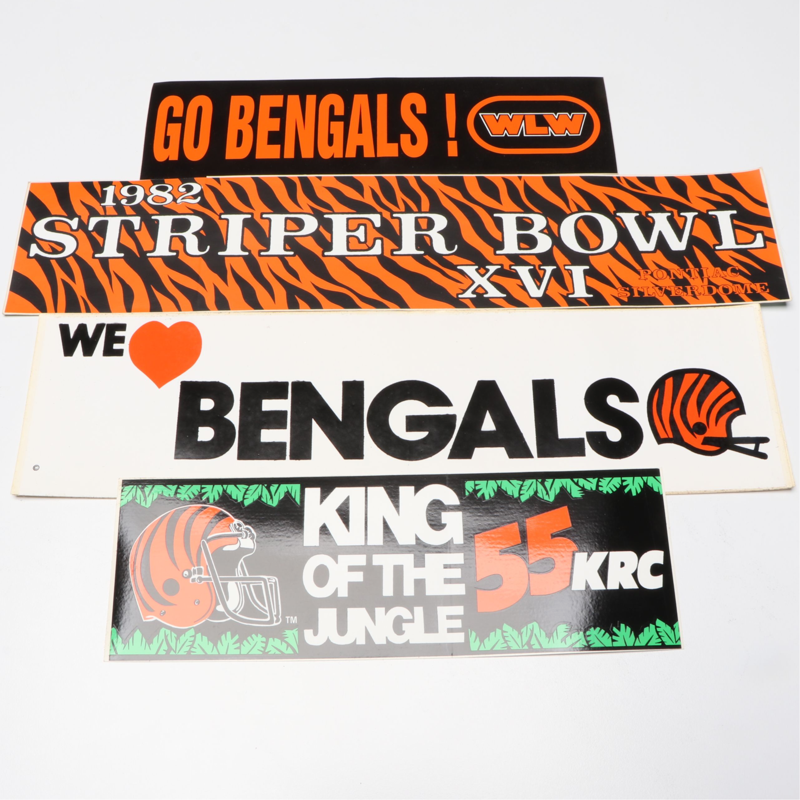 Ertl Cincinnati Bengals Bank with Pin Collection, Tags, and More Collectibles
