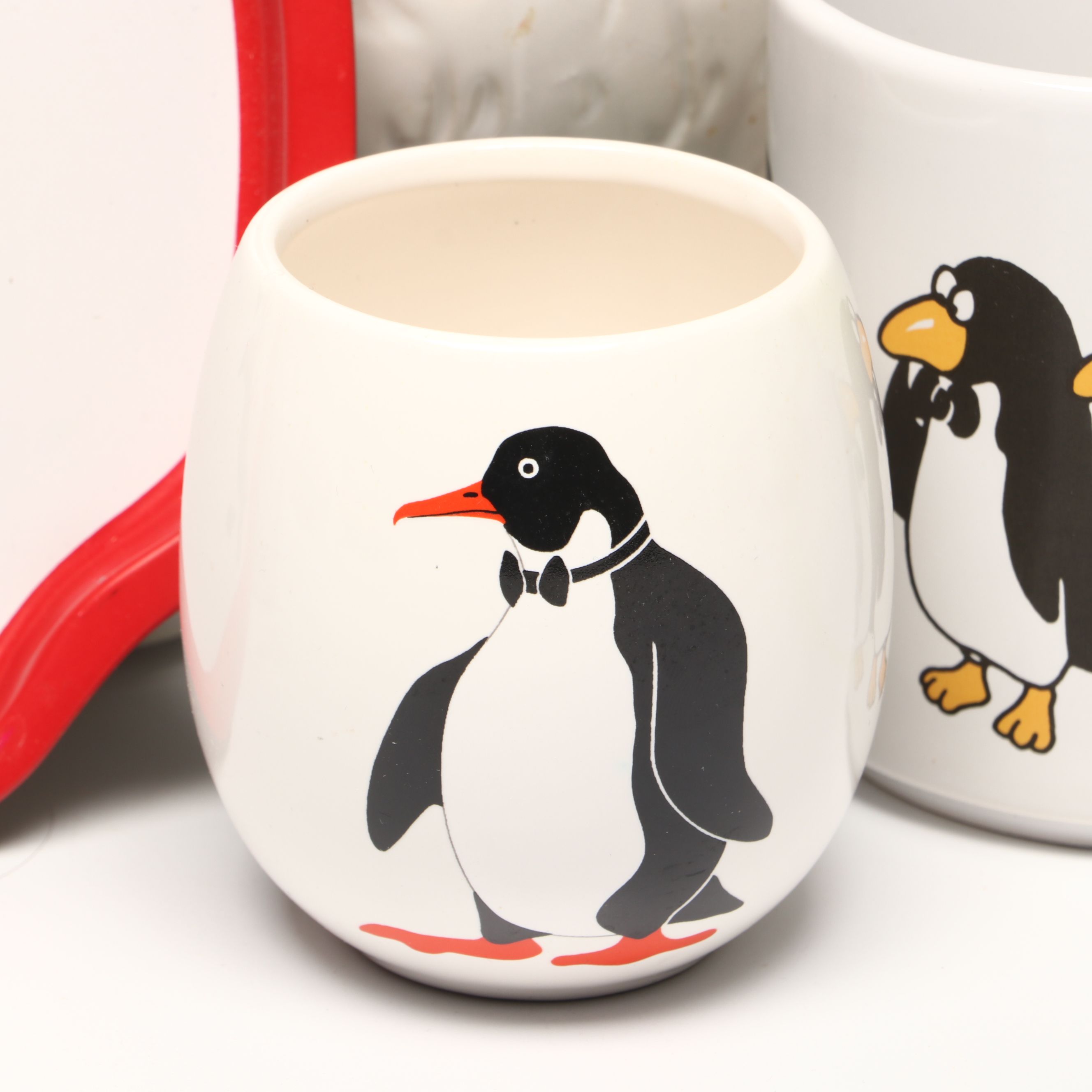 Ceramic Penguin Soap Dish with Cookie Jars and Other Tableware