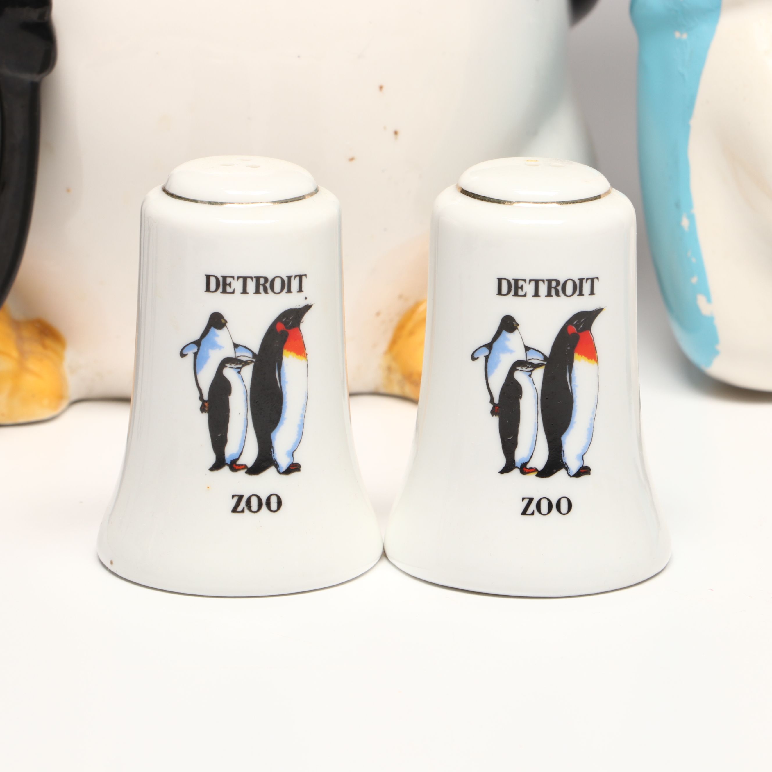 Ceramic Penguin Soap Dish with Cookie Jars and Other Tableware