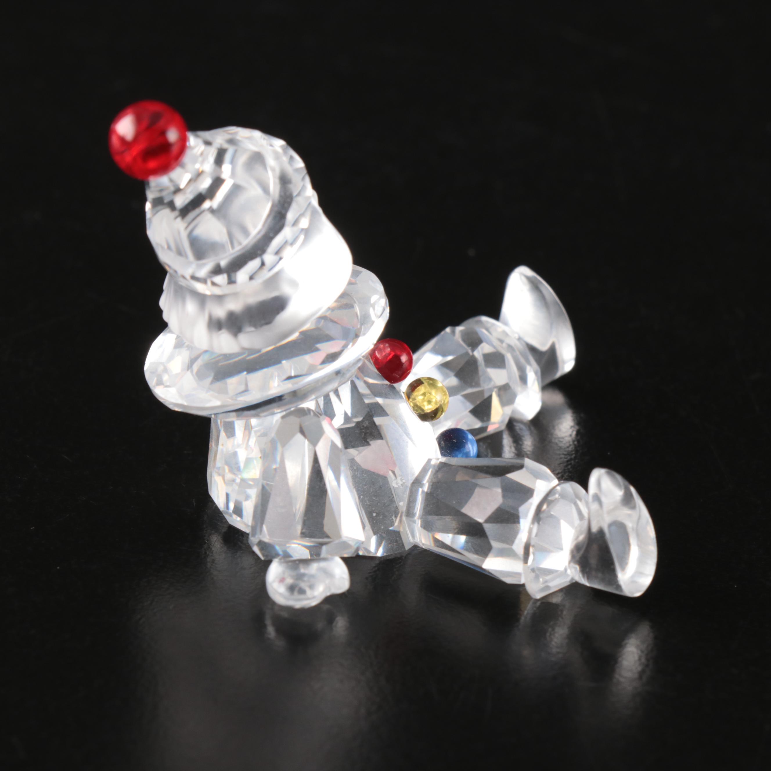 Swarovski Crystal Rocking Horse, Baby Stroller, and Clown Figurines