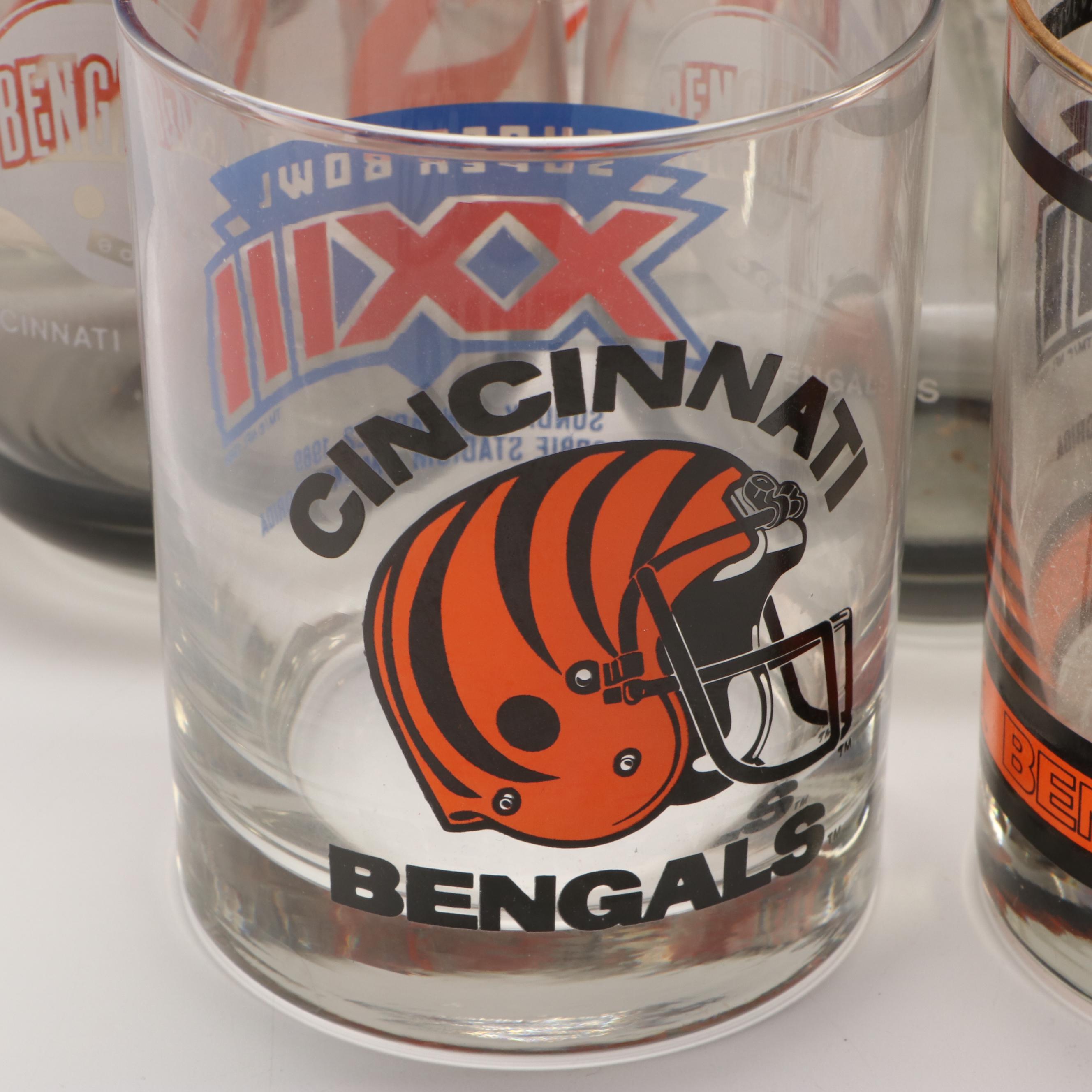 Cincinnati Bengals Football-Shaped, Commemorative, and More Glasses and Tumblers