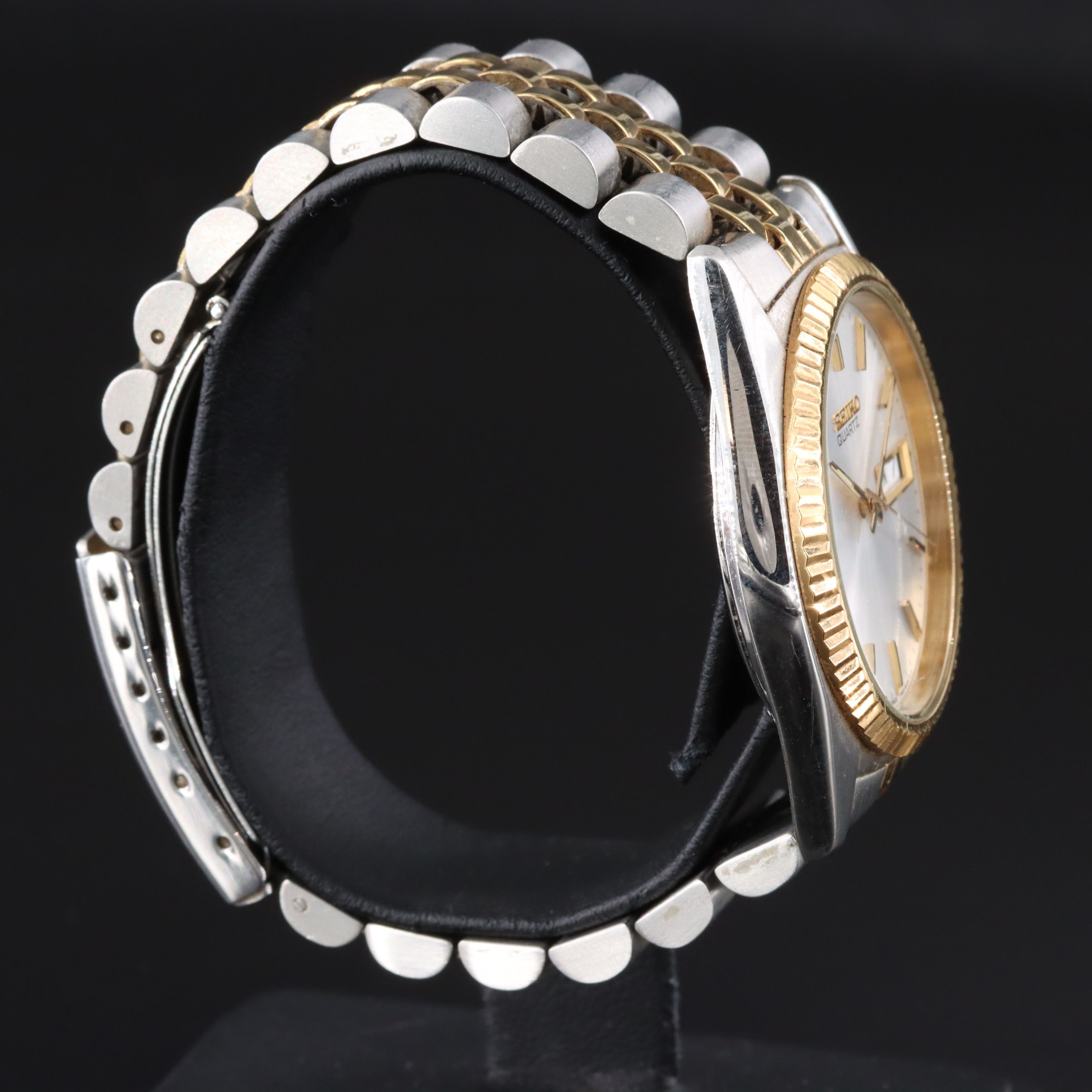 Seiko President Two-Tone Day-Date Quartz Watch #7N438111