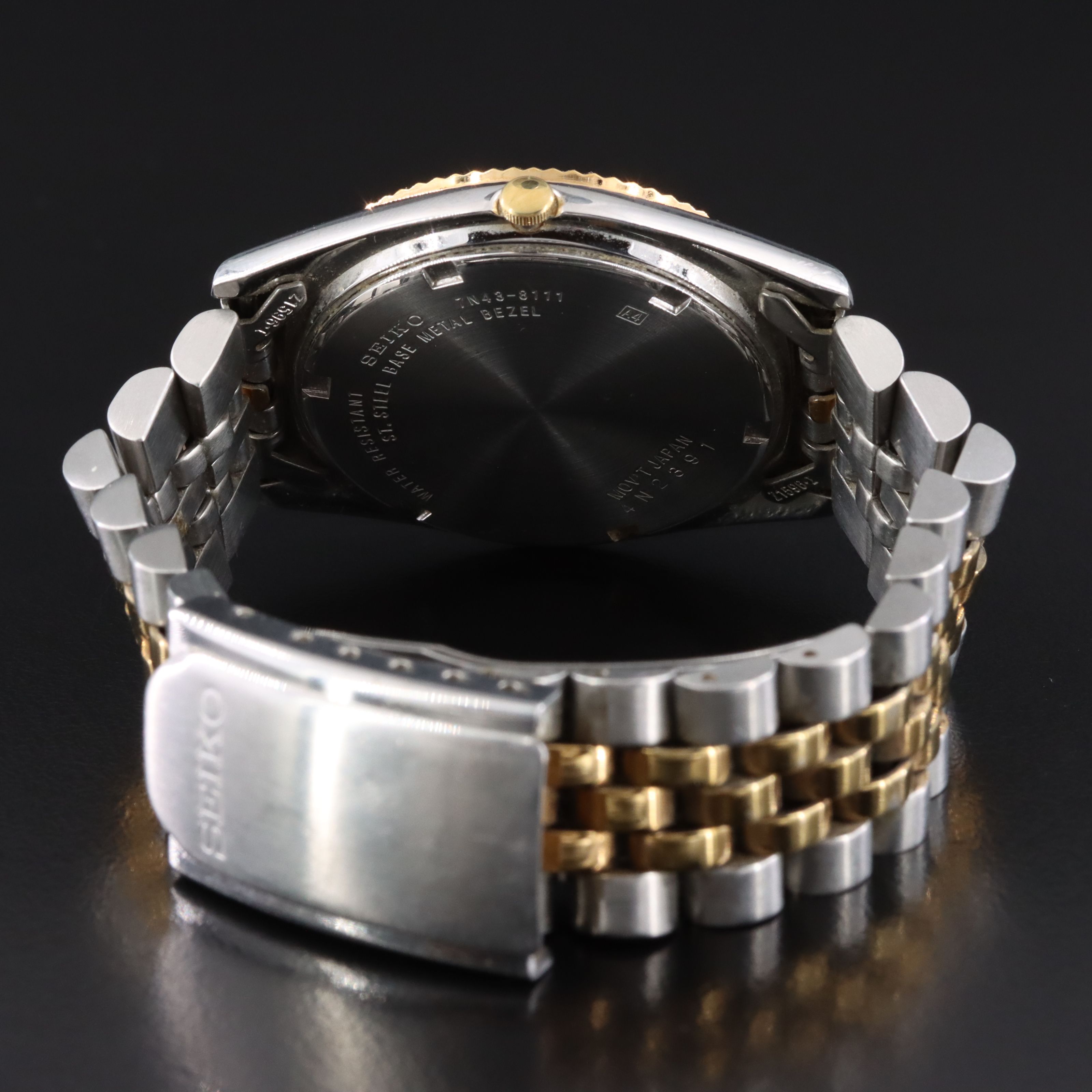 Seiko President Two-Tone Day-Date Quartz Watch #7N438111