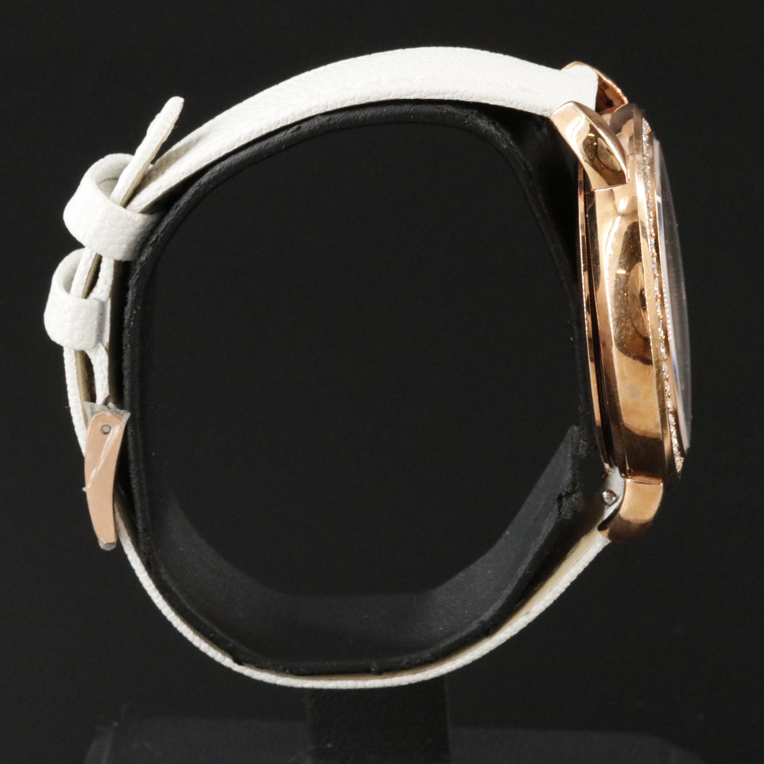 Swarovski Aila Day Heart Mother-of- Pearl and Crystal Rose Tone Watch #5242514