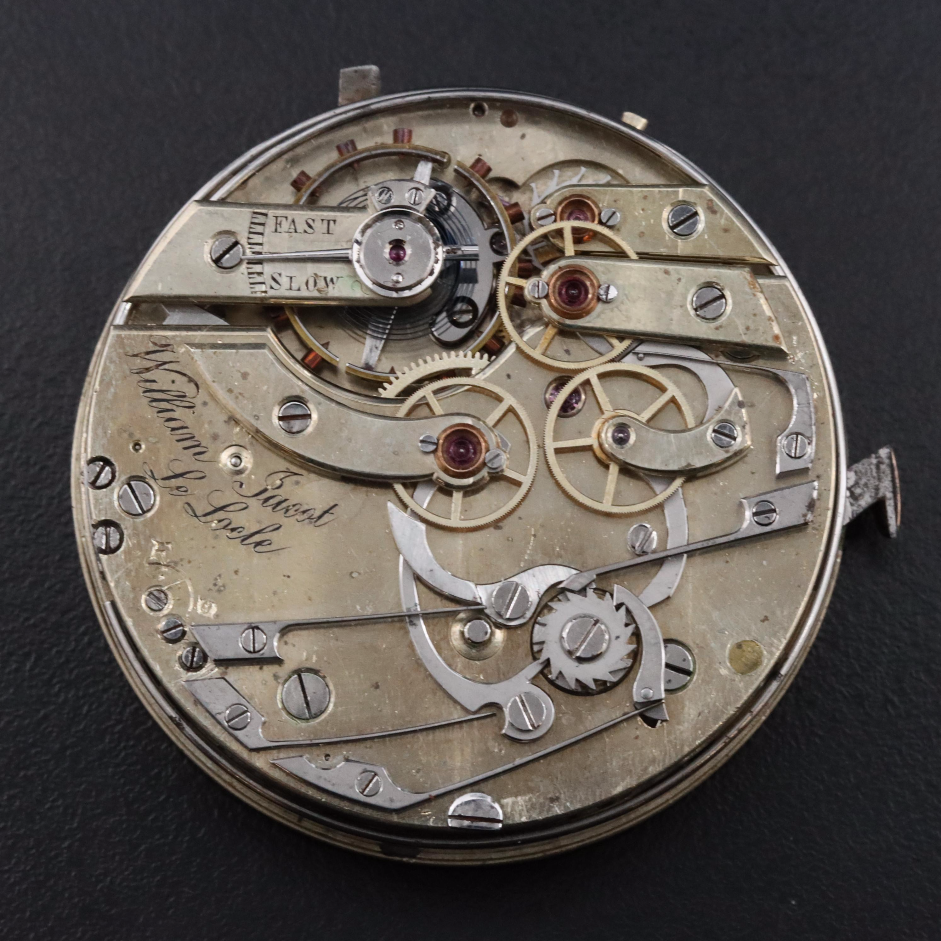 William Jacot Le Locle Repeater Pocket Watch Movement