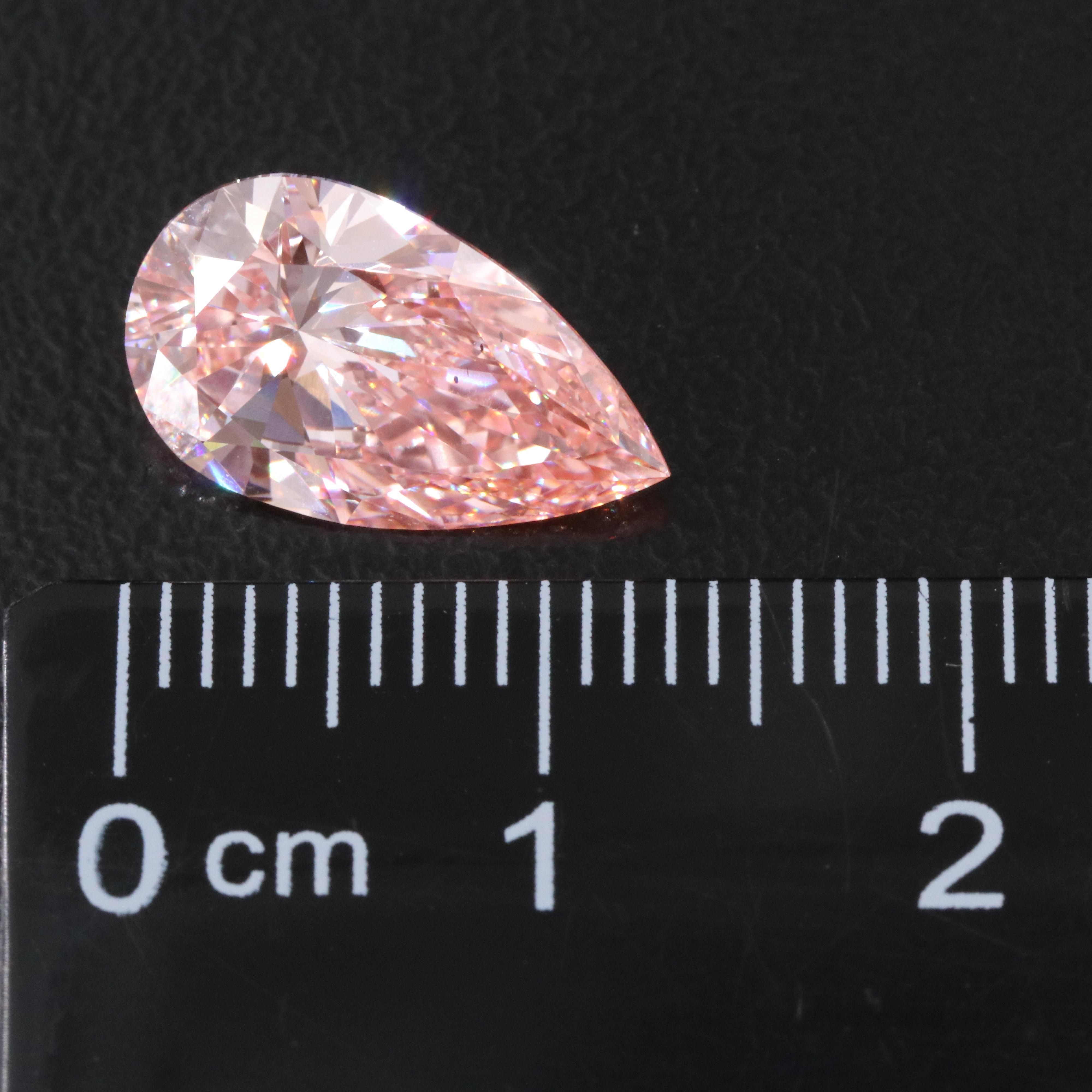 Loose 3.07 CT Lab Grown Fancy Pink Diamond with IGI Report