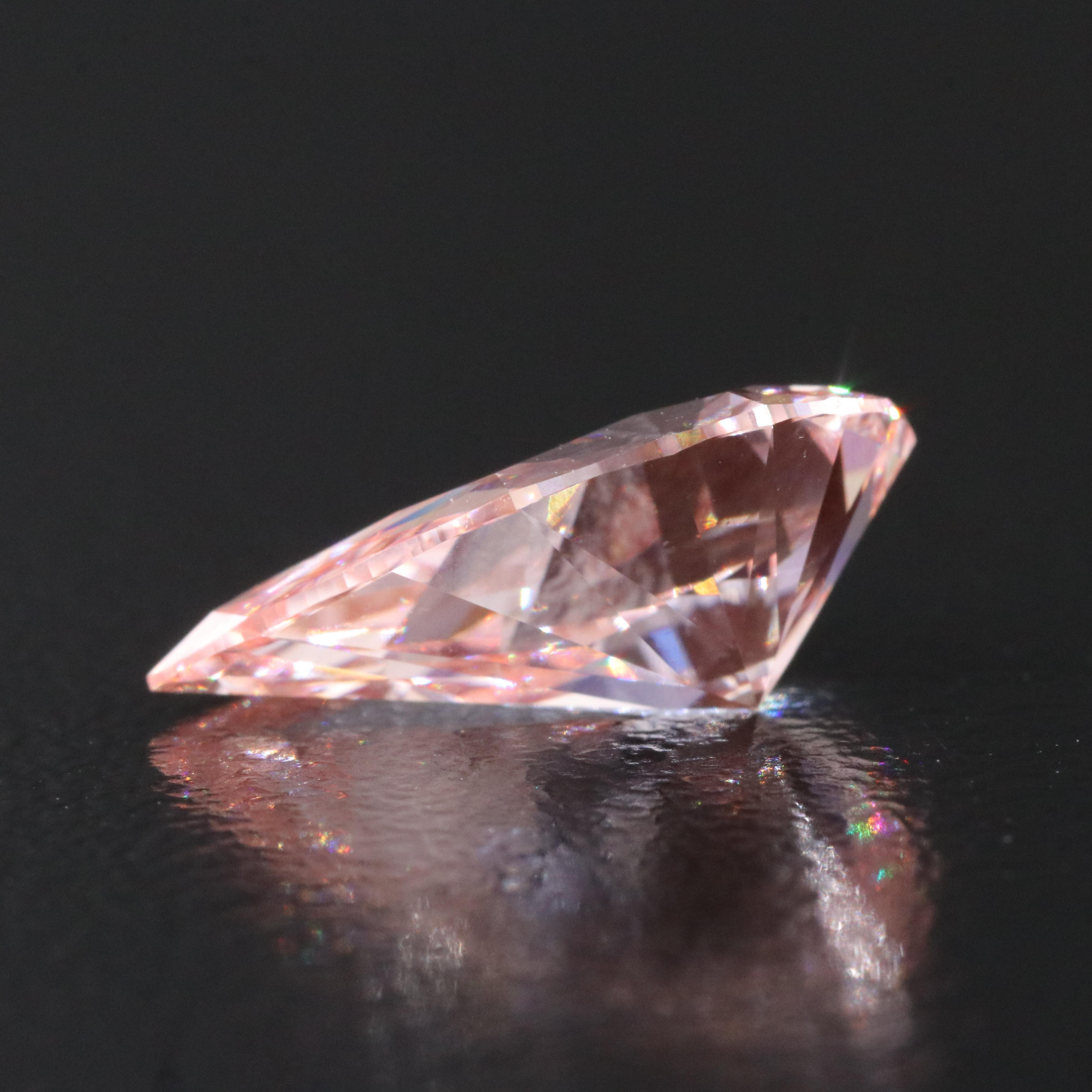 Loose 3.07 CT Lab Grown Fancy Pink Diamond with IGI Report