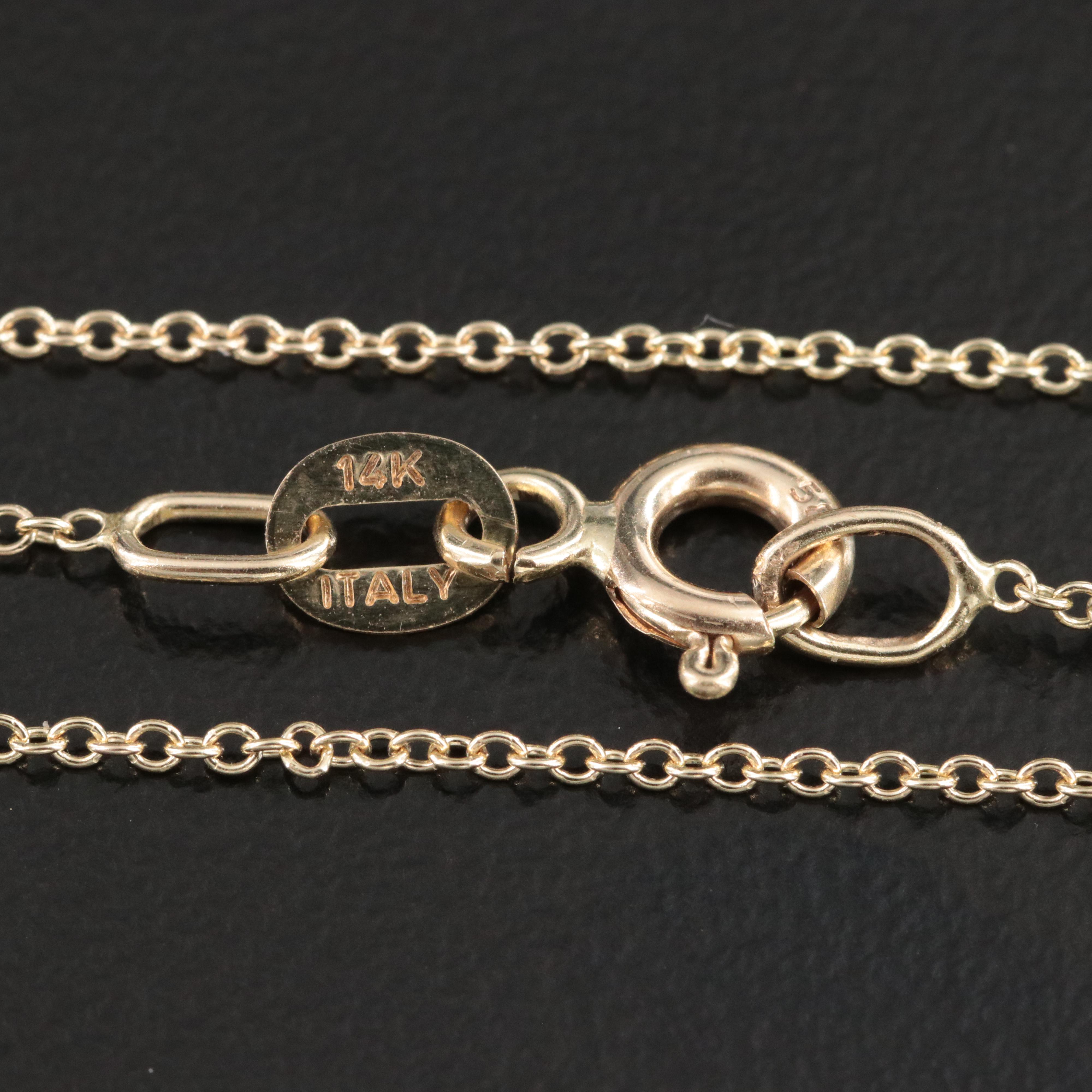 14K 10.00 CT Lab Grown Diamond Solitaire Pendant Necklace with IGI Report