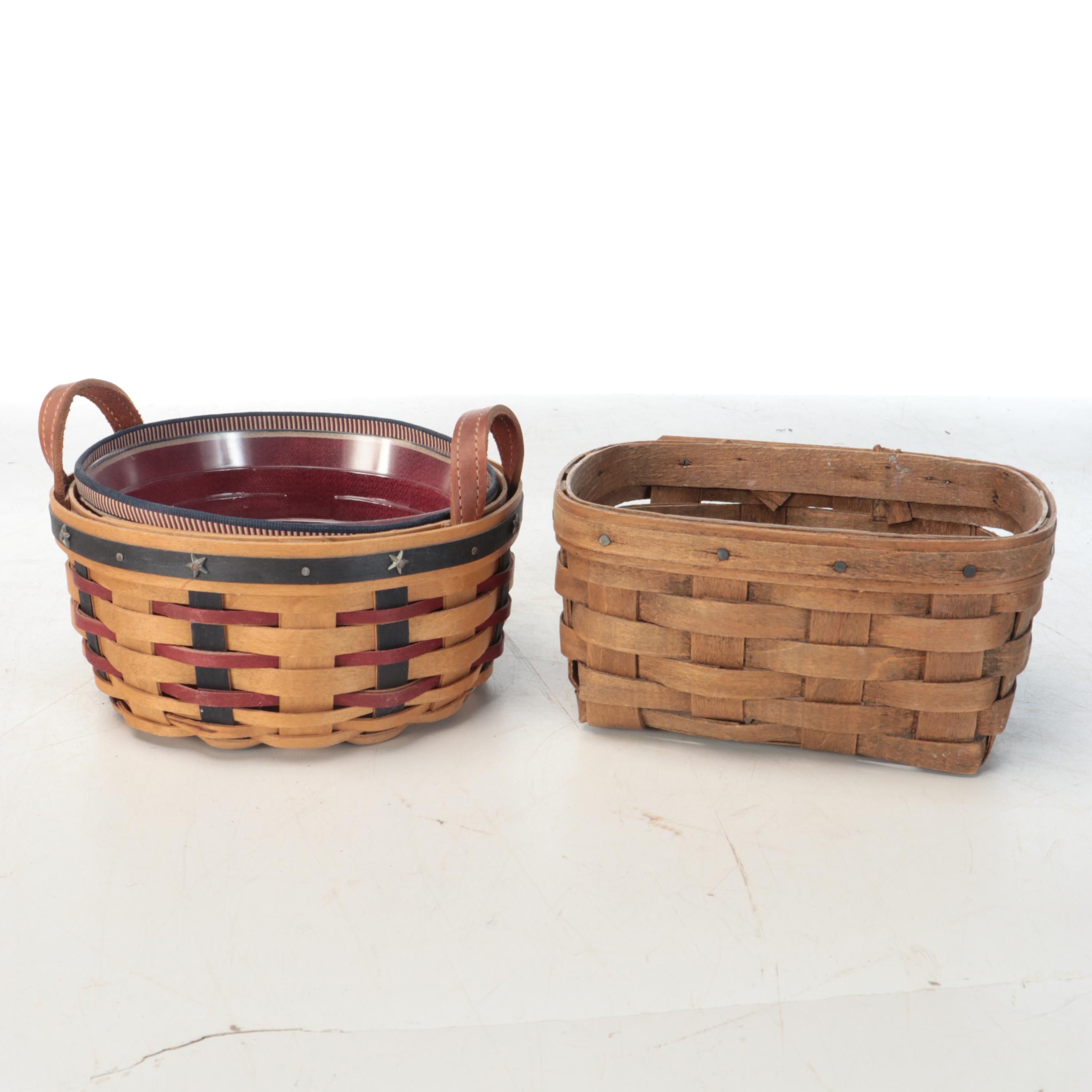 Longaberger Americana and Other Woven Baskets and Boxes