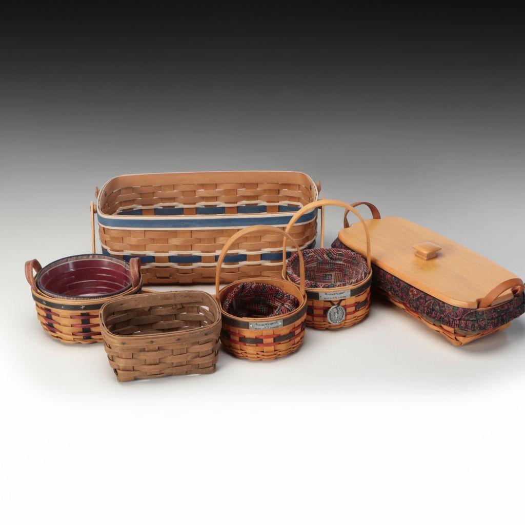 Longaberger Americana and Other Woven Baskets and Boxes