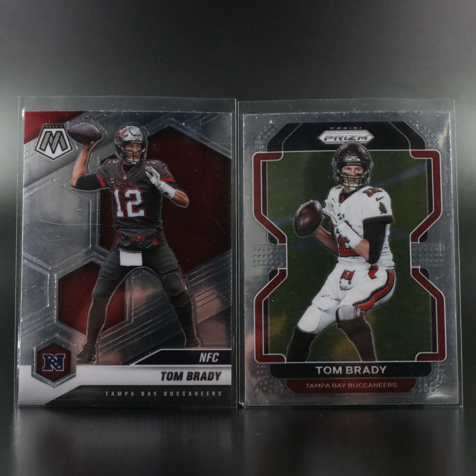 Mosaic with Other Football Cards Featuring Tom Brady, Terrell Davis, and More