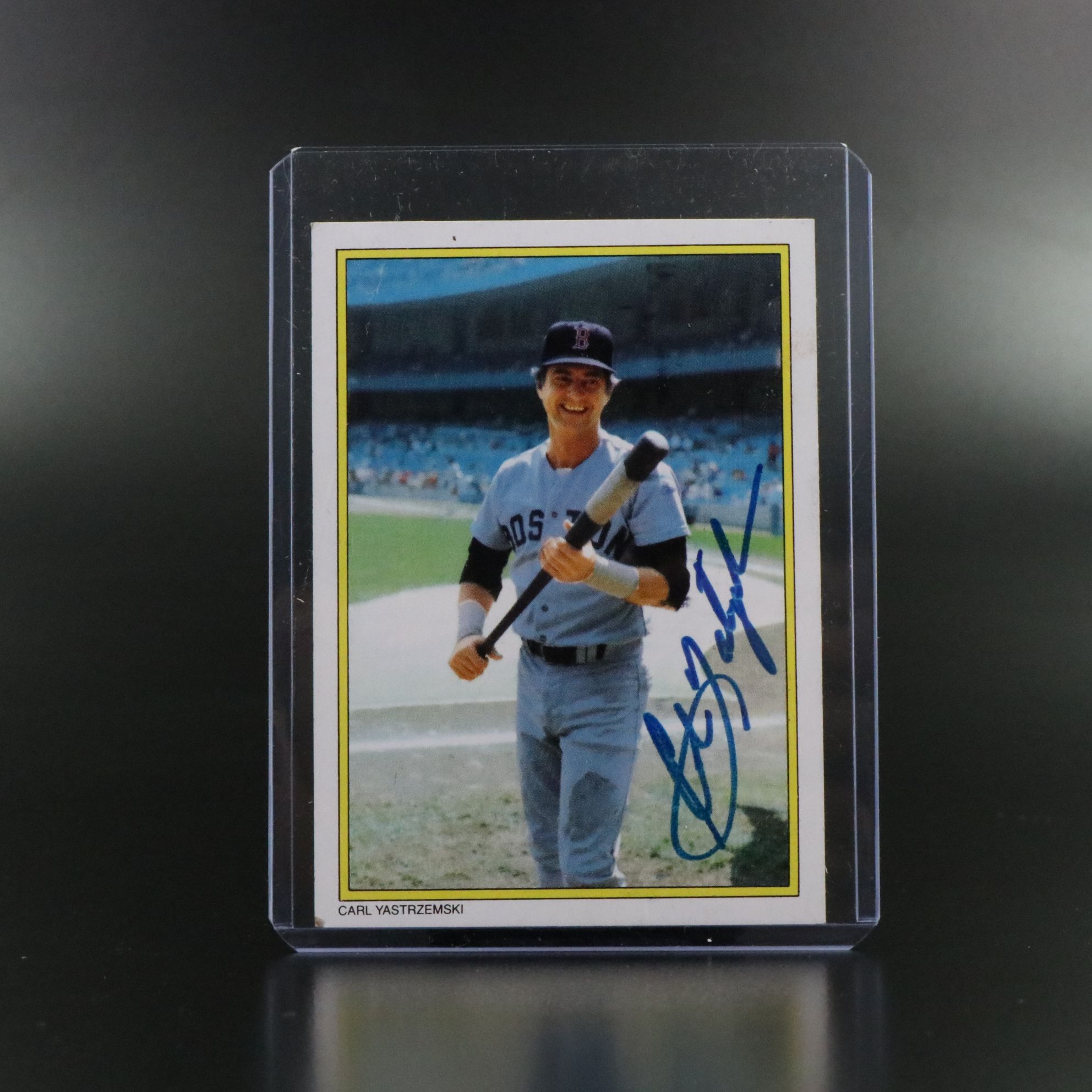 Carl Yastrzemski Signed 1983 Topps All-Star Boston Red Sox Baseball Card, JSA