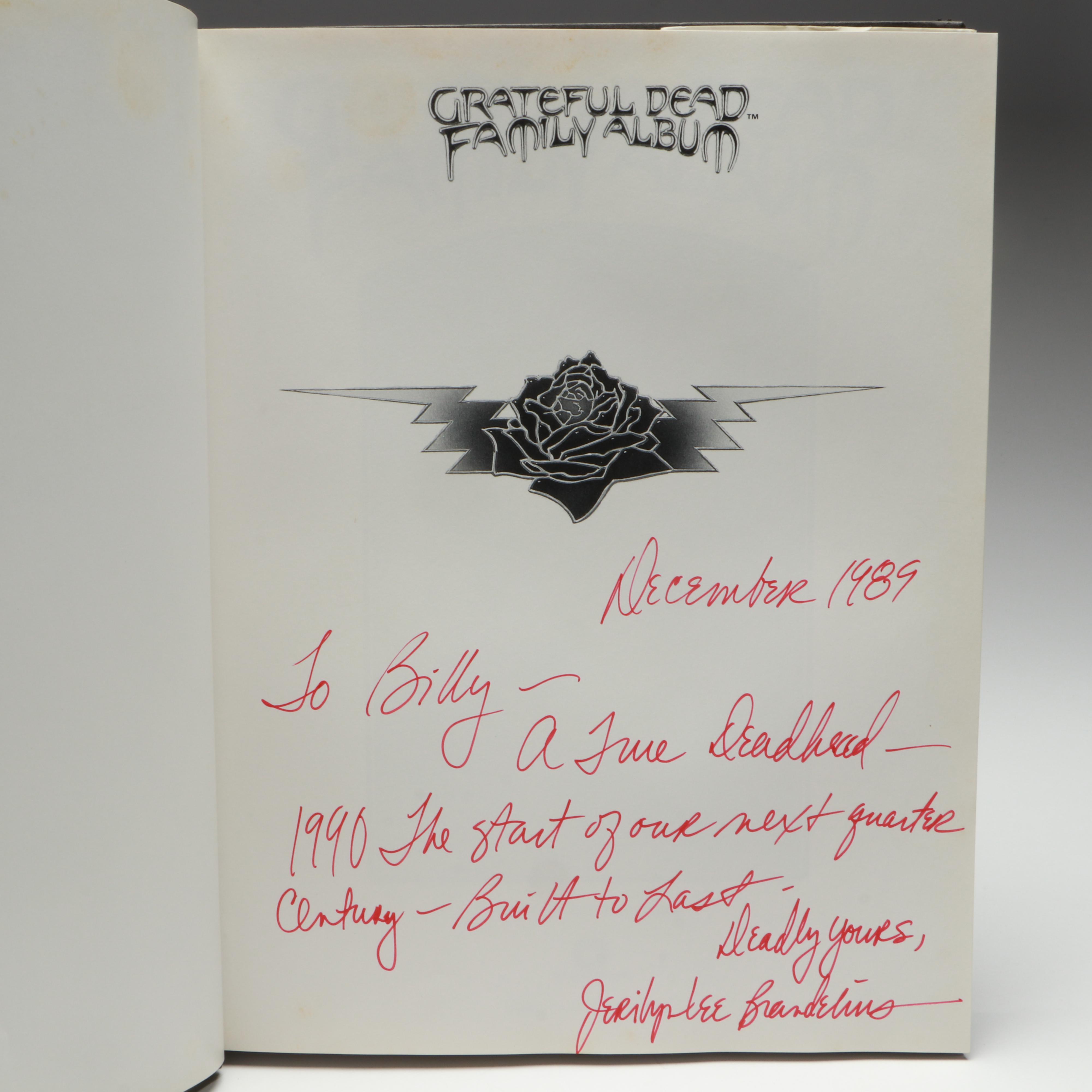 Signed First Printing "Grateful Dead Family Album" by Jerilyn Lee Brandelius