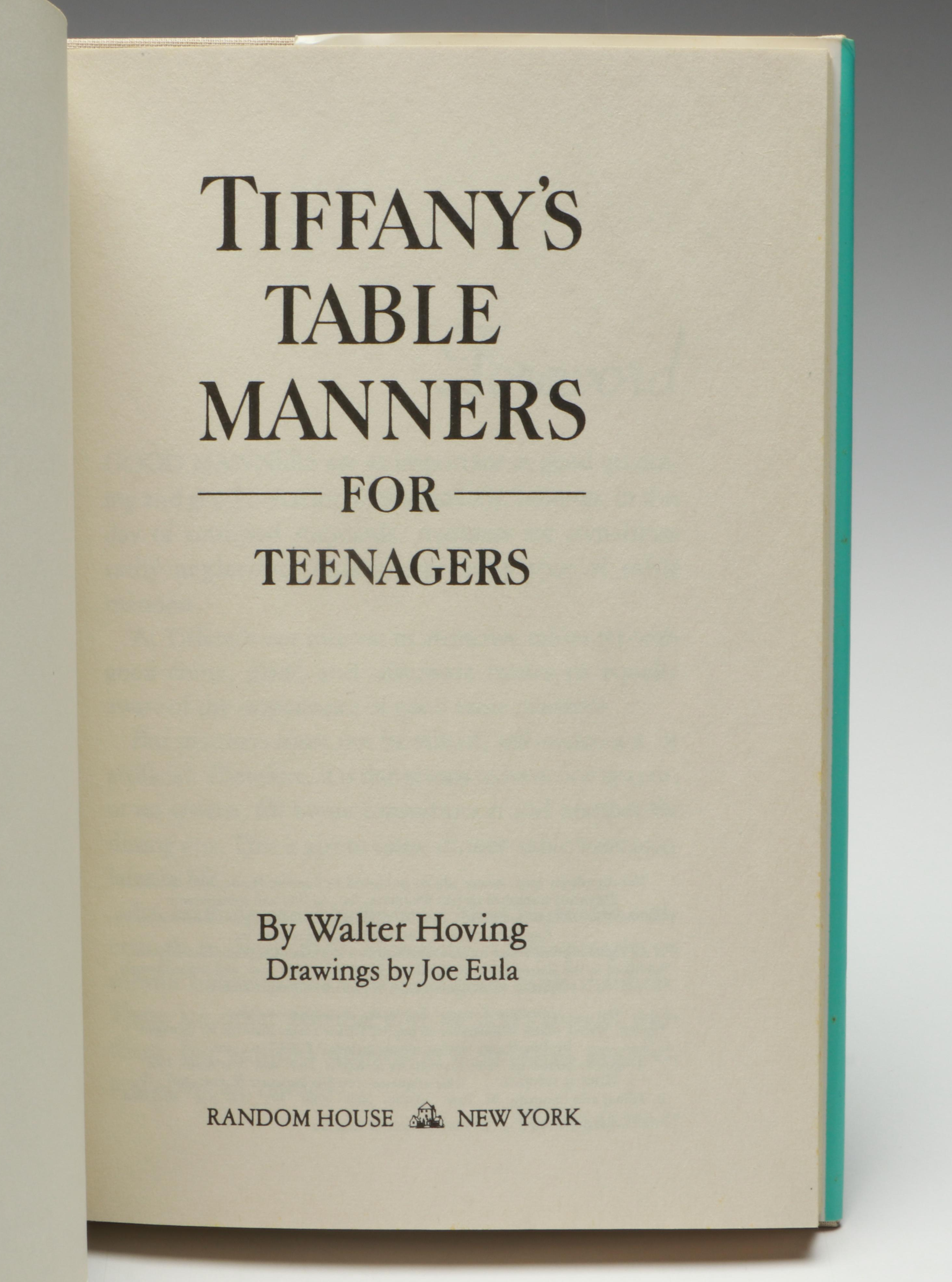 50th Anniversary Edition "Tiffany's Table Manners for Teenagers" by W. Hoving