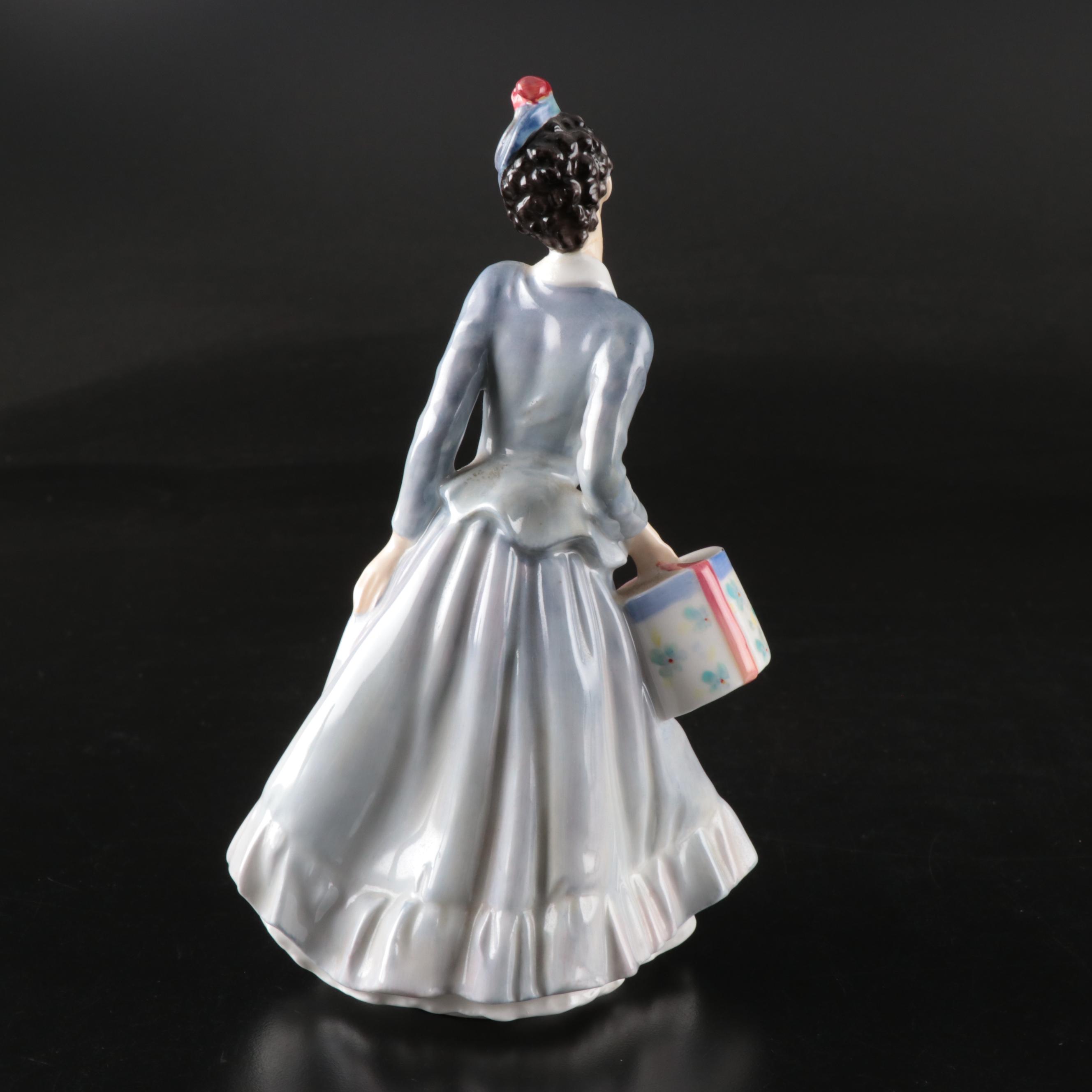 Royal Doulton "Midinette" Porcelain Figurine, Mirror Tray, and More Décor