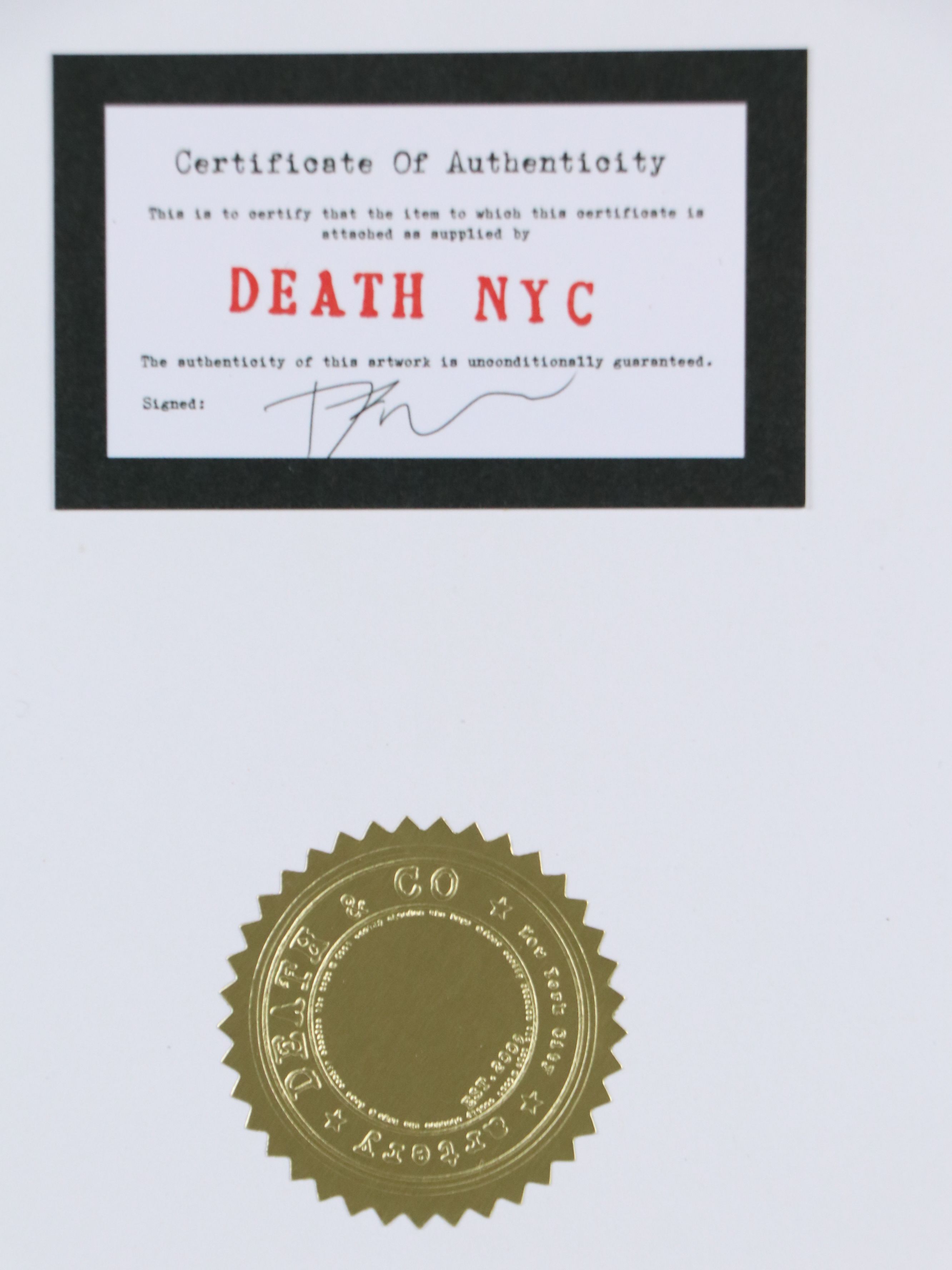 Death NYC Pop Art Digital Print After Shepard Fairey x Banksy, 2022