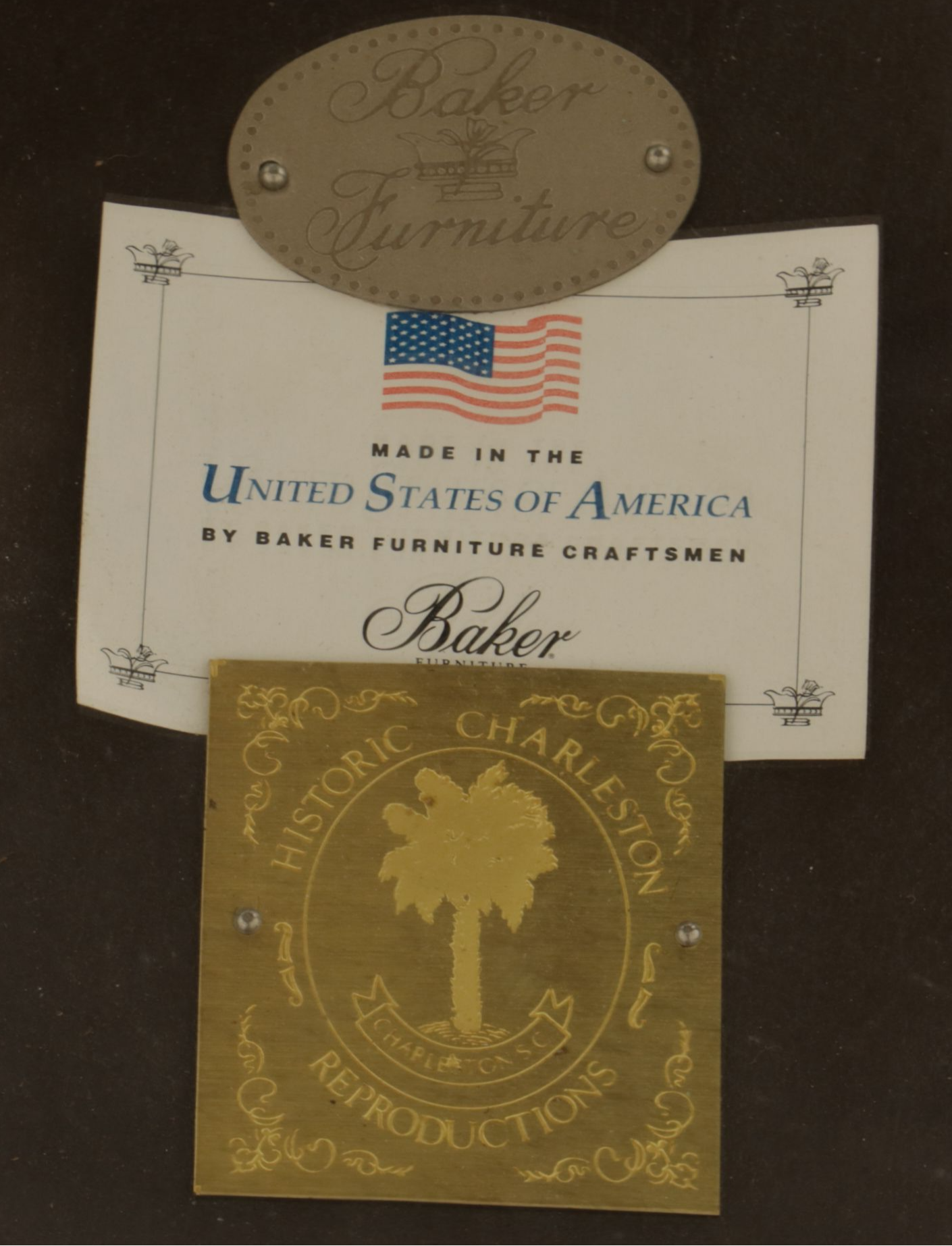 Baker Furniture "Historic Charleston" Federal Style Pine Dining Table