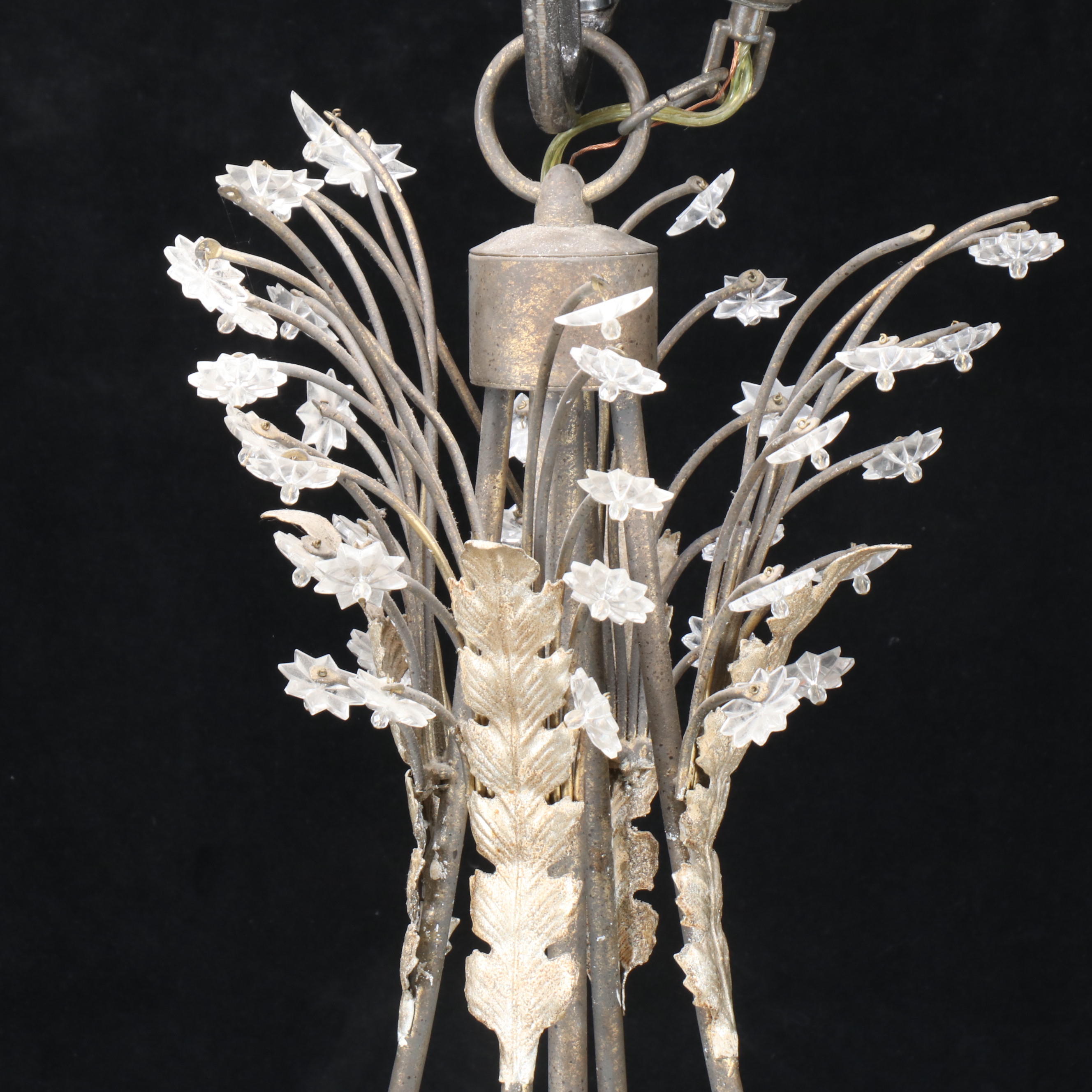 Niermann Weeks "Swedish" for Currey & Co. Cascading Glass Eight-Arm Chandelier