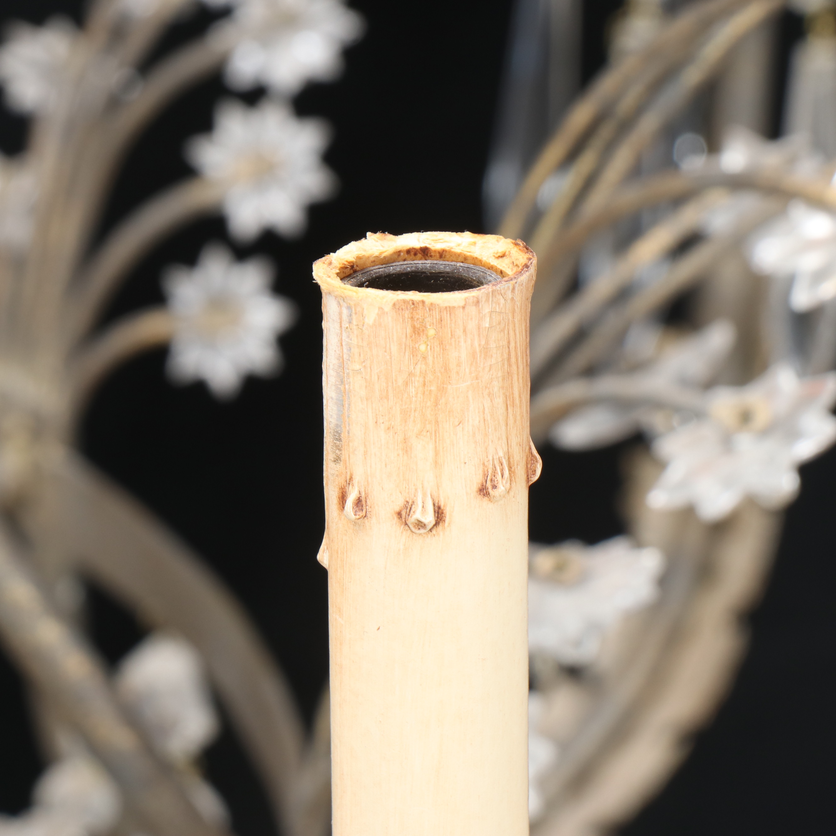 Niermann Weeks "Swedish" for Currey & Co. Cascading Glass Eight-Arm Chandelier