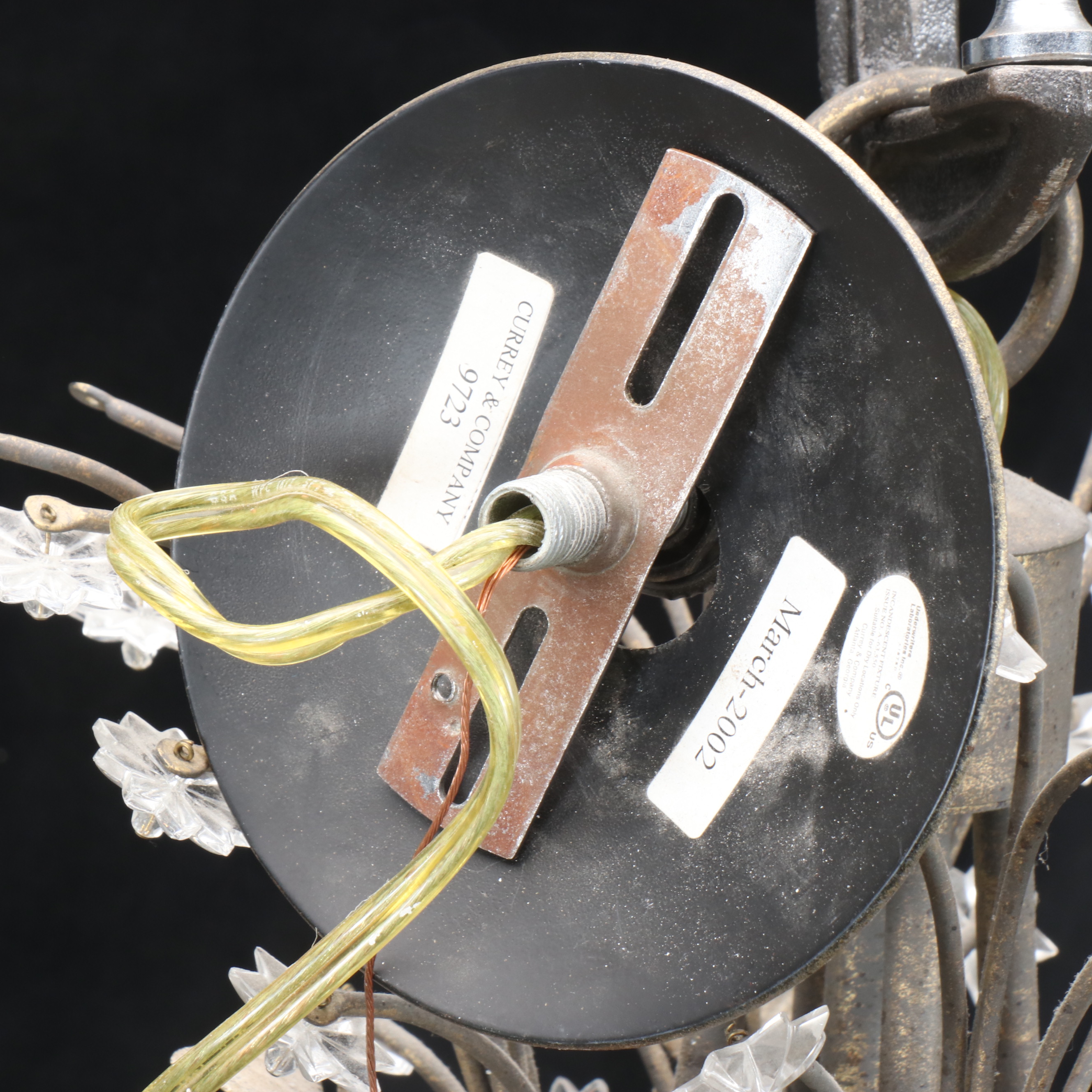 Niermann Weeks "Swedish" for Currey & Co. Cascading Glass Eight-Arm Chandelier