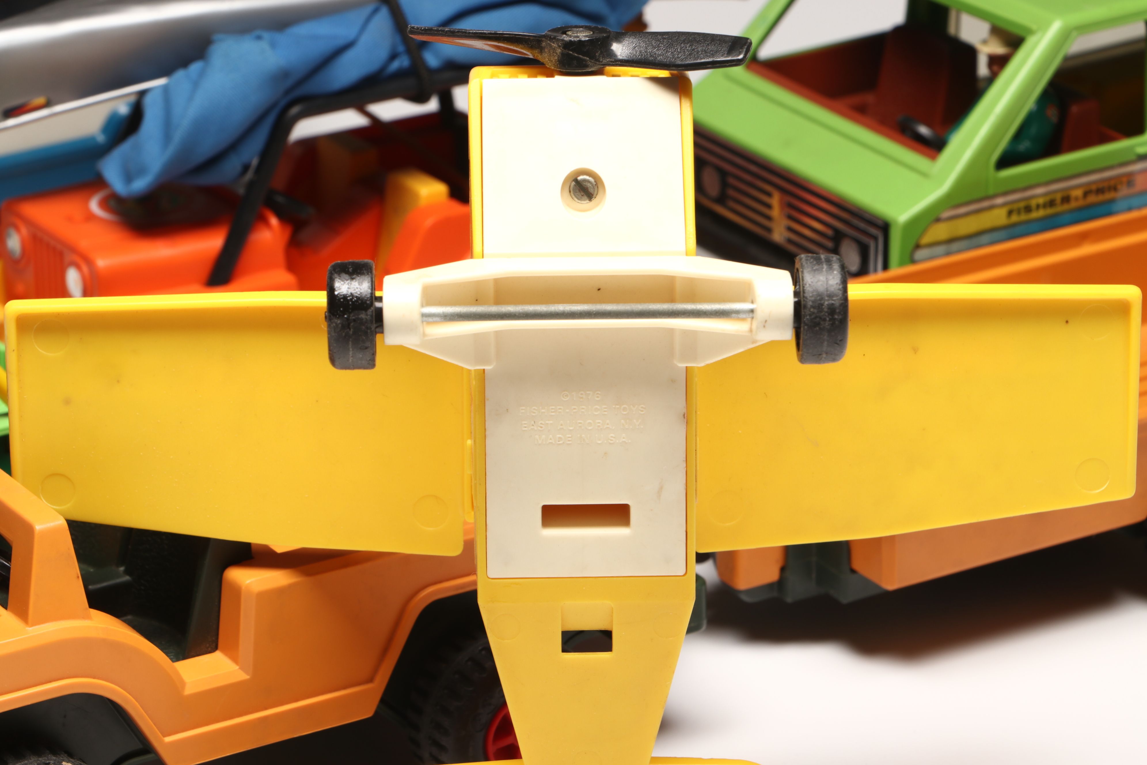 Fisher-Price Plastic Vehicle Toys, Late 20th Century