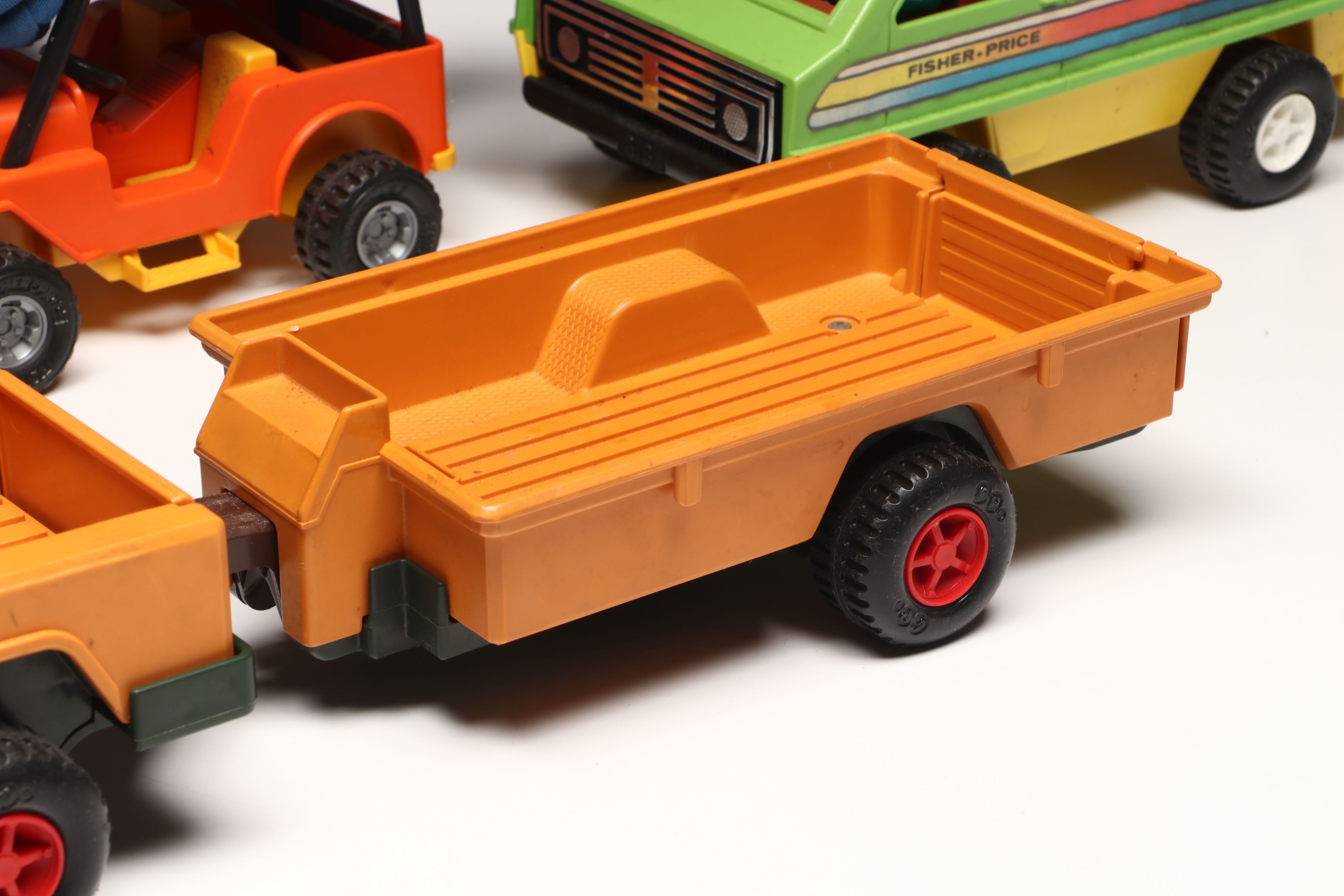 Fisher-Price Plastic Vehicle Toys, Late 20th Century