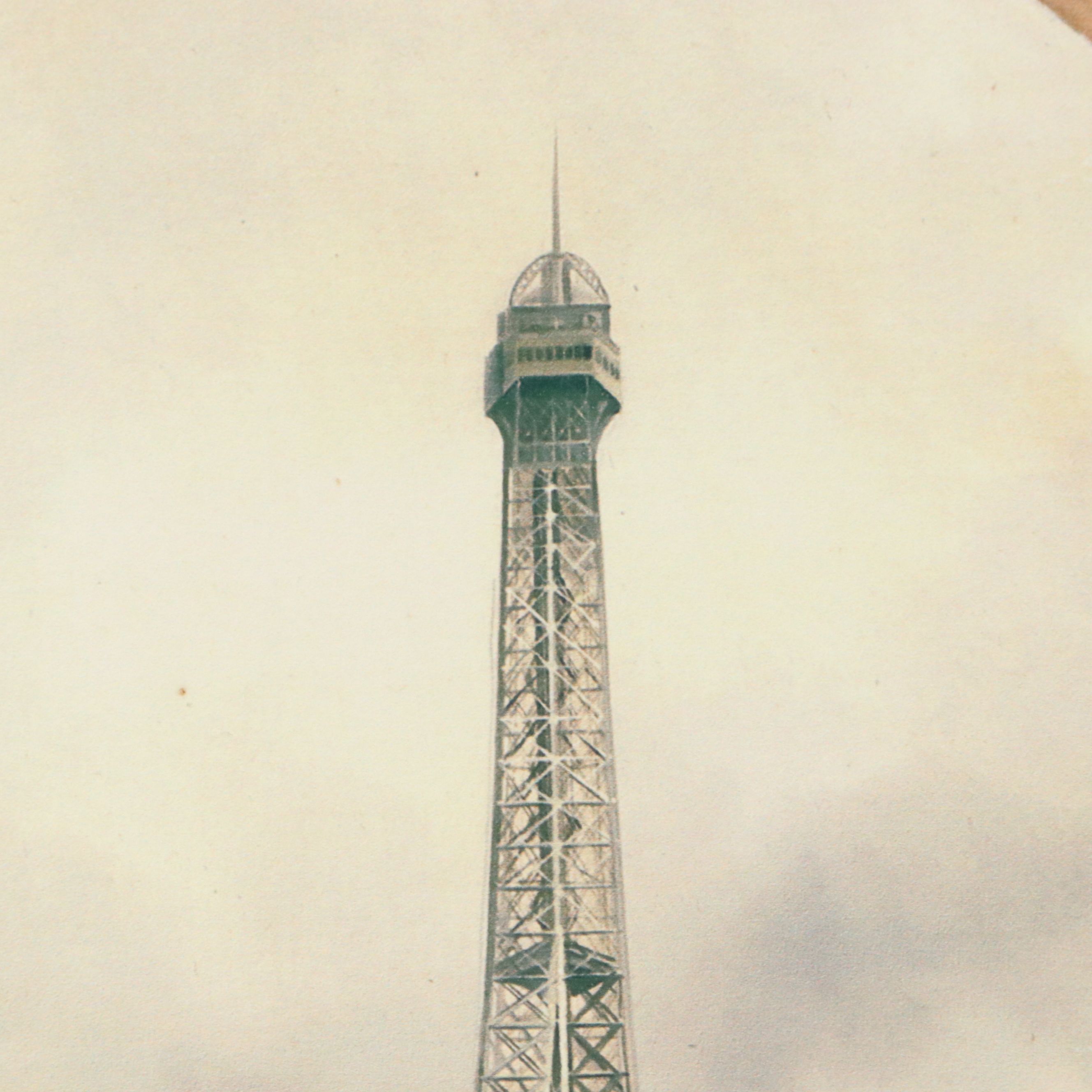 Fabrice de Villeneuve Giclée "Tour Eiffel," 21st Century