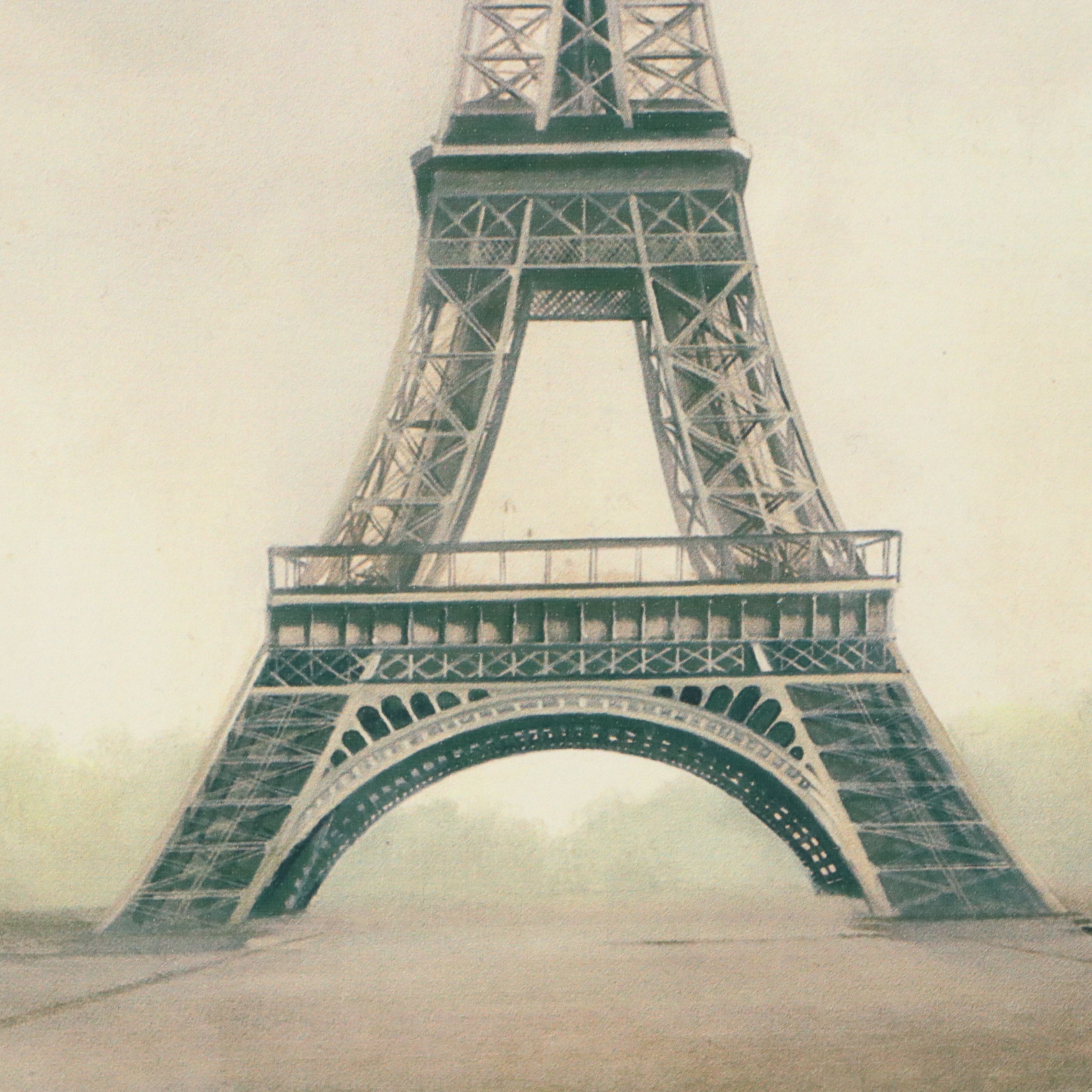Fabrice de Villeneuve Giclée "Tour Eiffel," 21st Century