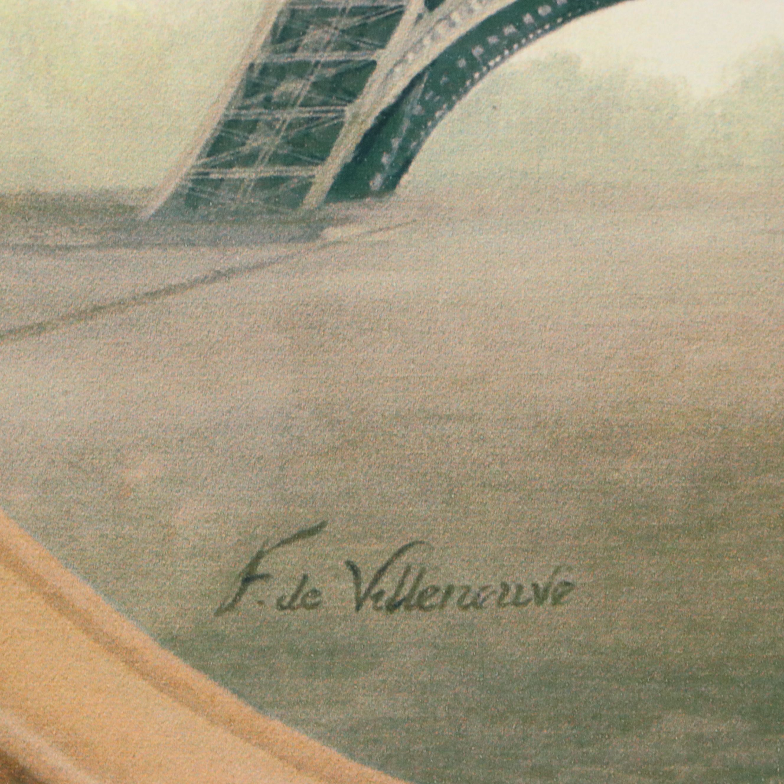 Fabrice de Villeneuve Giclée "Tour Eiffel," 21st Century