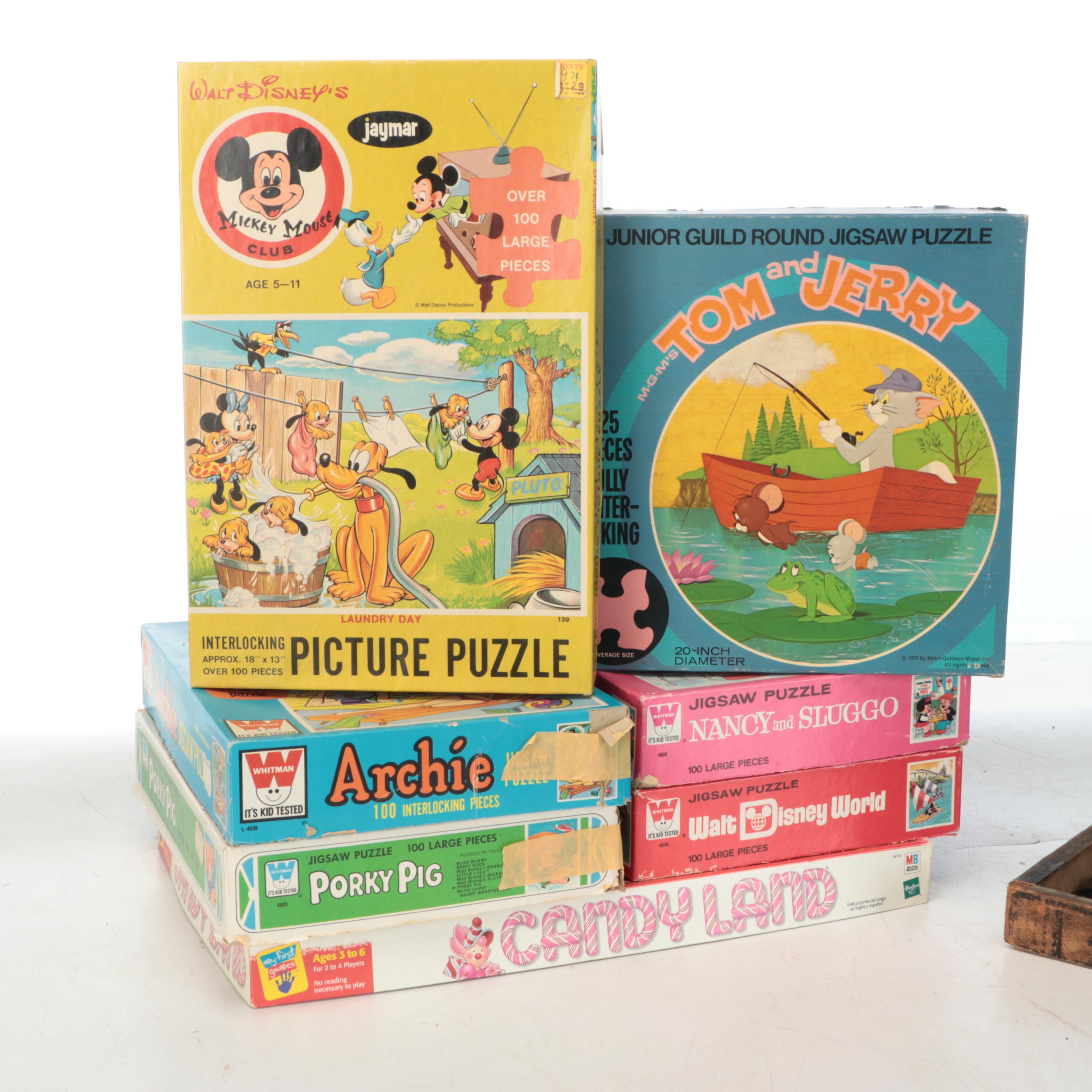 Hasbro Candy Land, Whitman "Tom and Jerry" Puzzle, and More Games and Puzzles